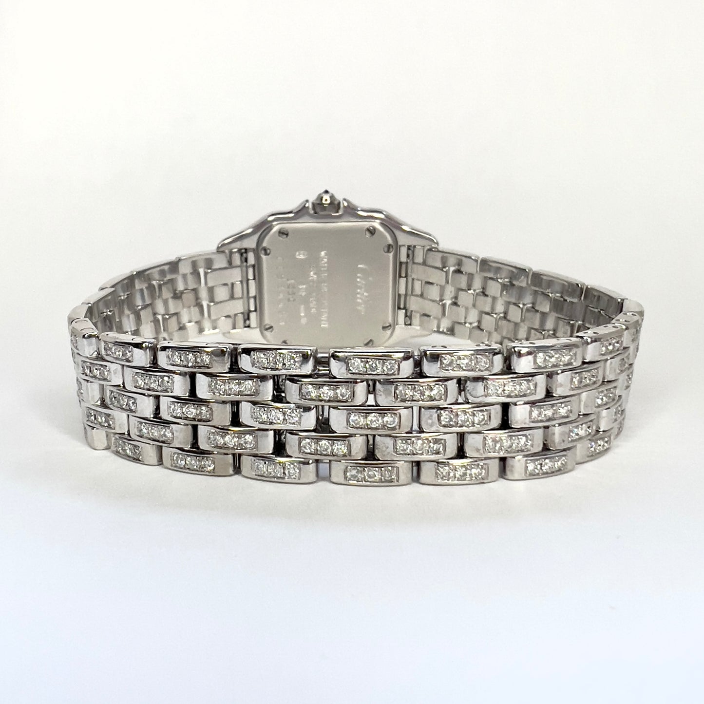 CARTIER PANTHERE Quartz 23mm 18K White Gold 3.5TCW Diamond Watch