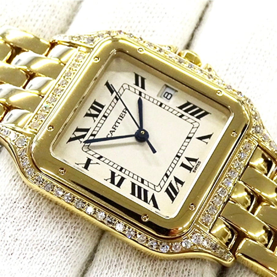 CARTIER PANTHERE 27mm 18K Yellow Gold 0.9TCW DIAMOND Watch