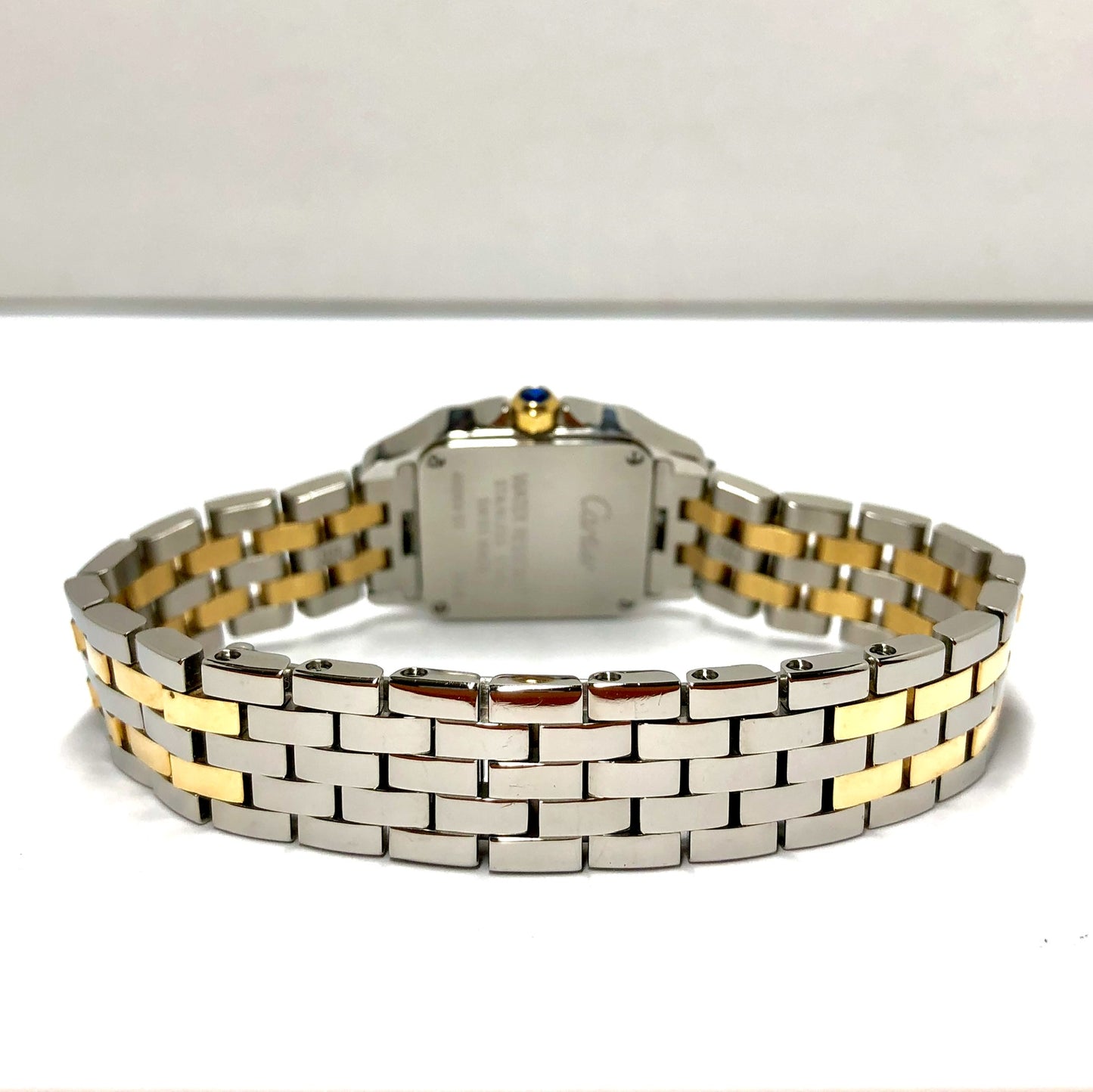 CARTIER SANTOS DEMOISELLE 2698 18K Gold &Steel .92TCW DIAMOND Bezel Ladies Watch