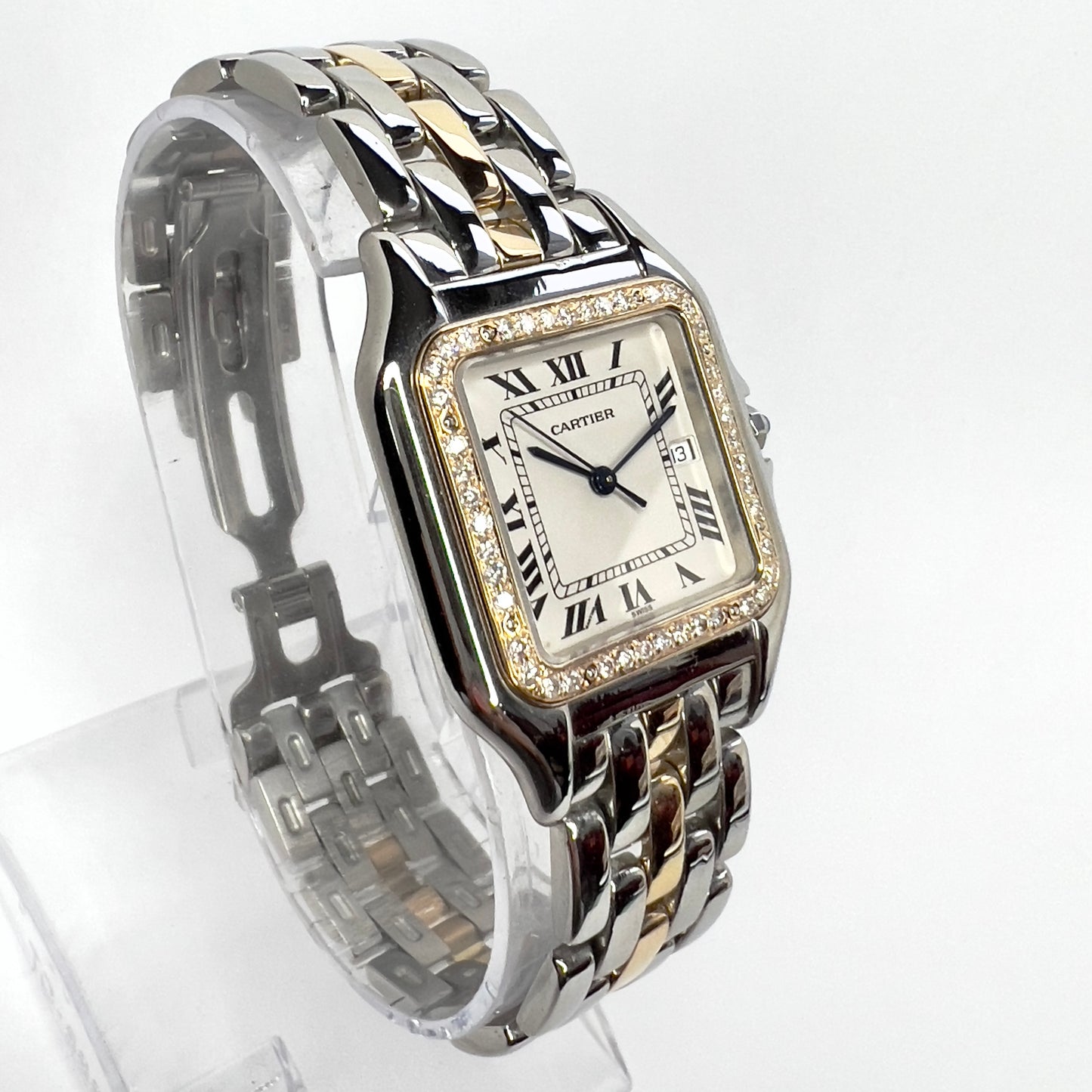 CARTIER PANTHERE Quartz 29mm 1 Row Gold 0.56TCW DIAMOND Watch
