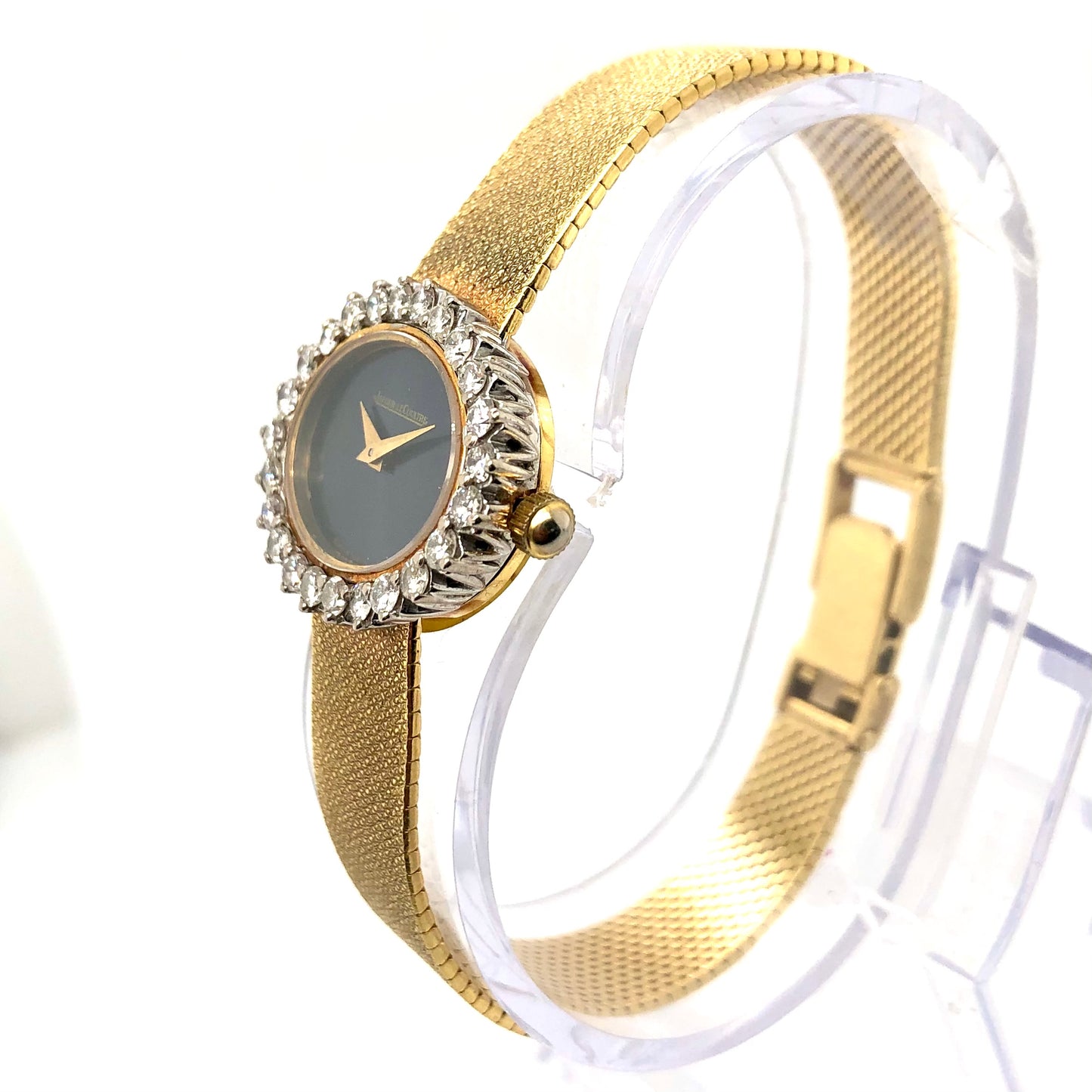 Jaeger LeCoultre Manual Winding 18K YG & 18K WG Watch Factory Diamonds