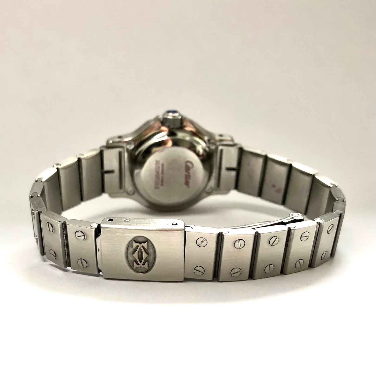 CARTIER SANTOS OCTAGON Automatic 25mm Steel 0.4TCW DIAMOND Watch