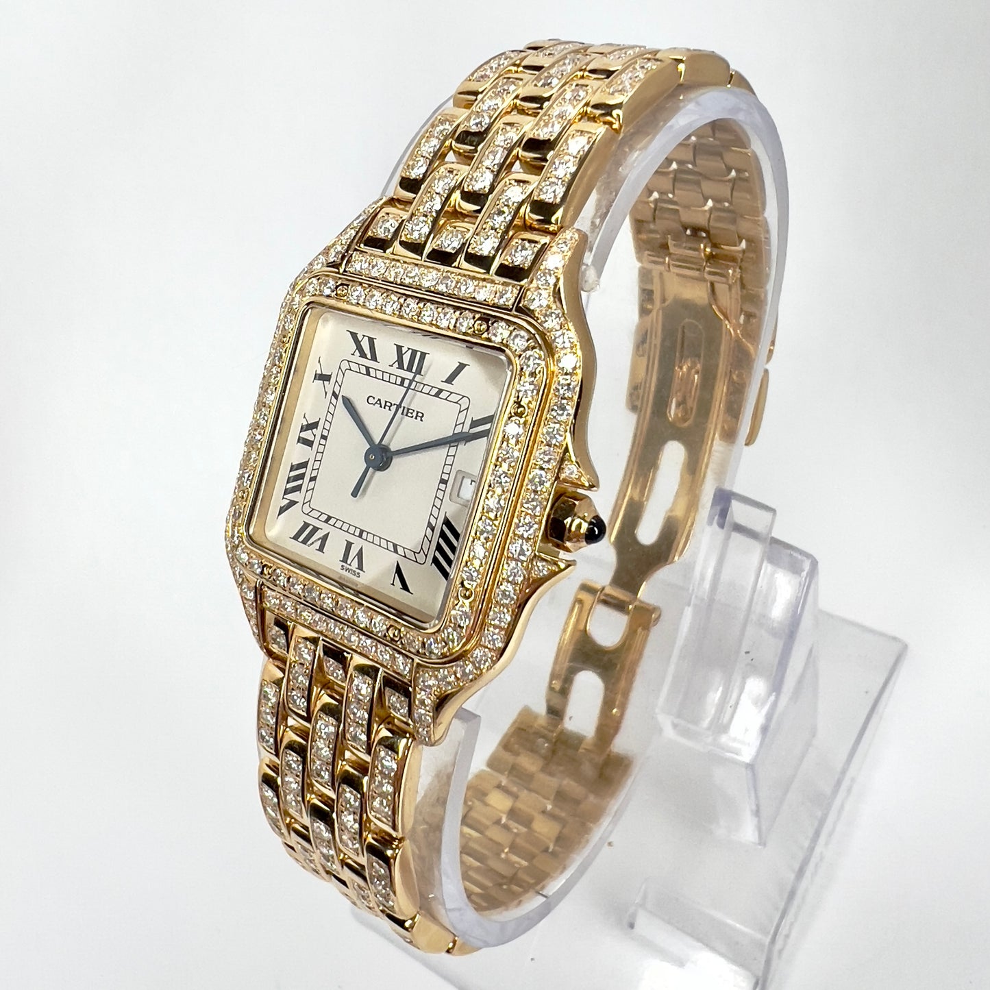 CARTIER PANTHERE 27mm Quartz 18K Yellow Gold 6.1TCW Diamond Watch