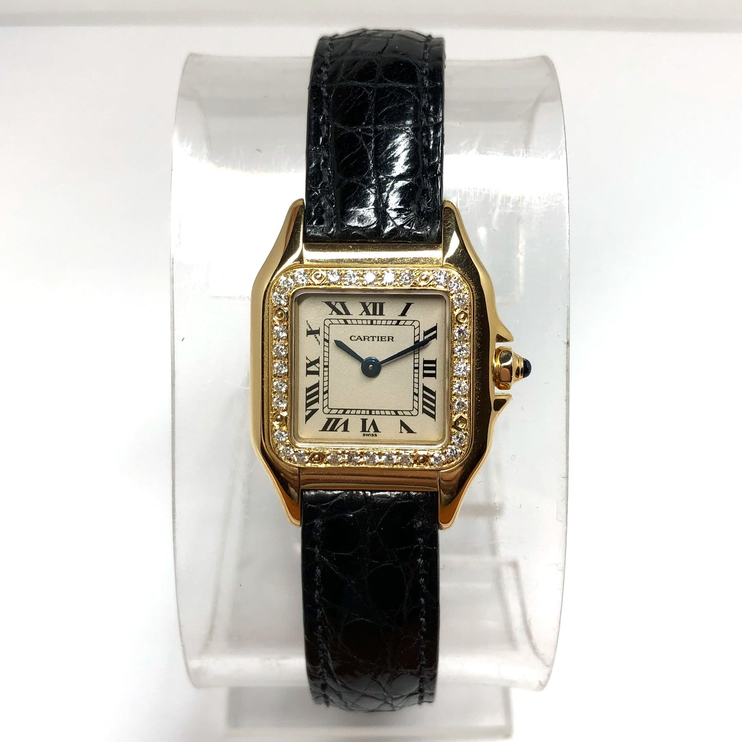 CARTIER PANTHERE Quartz 23mm 18K Yellow Gold 0.32TCW Diamond Watch