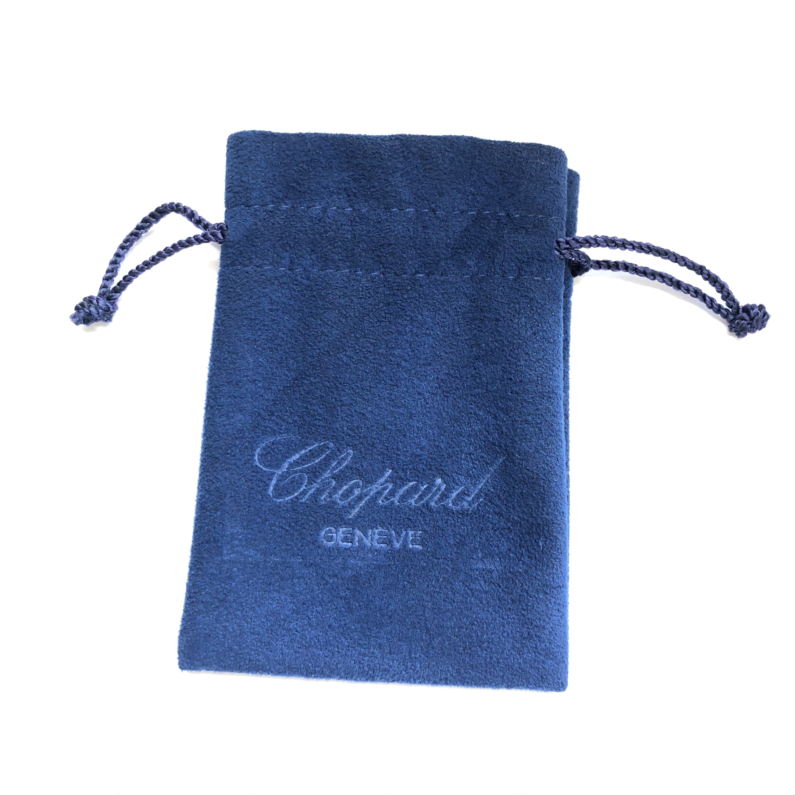 CHOPARD Blue Faux Suede Pouch 3.25 x 4.5 inches NATILUXIA