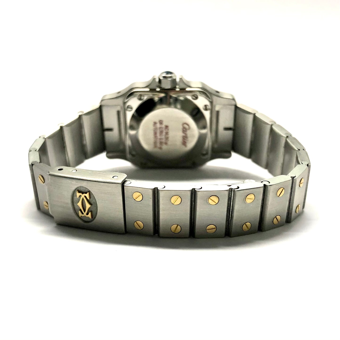 CARTIER SANTOS GALBEE 24mm Automatic 2 Tone Watch 0.69TCW Diamond Bezel