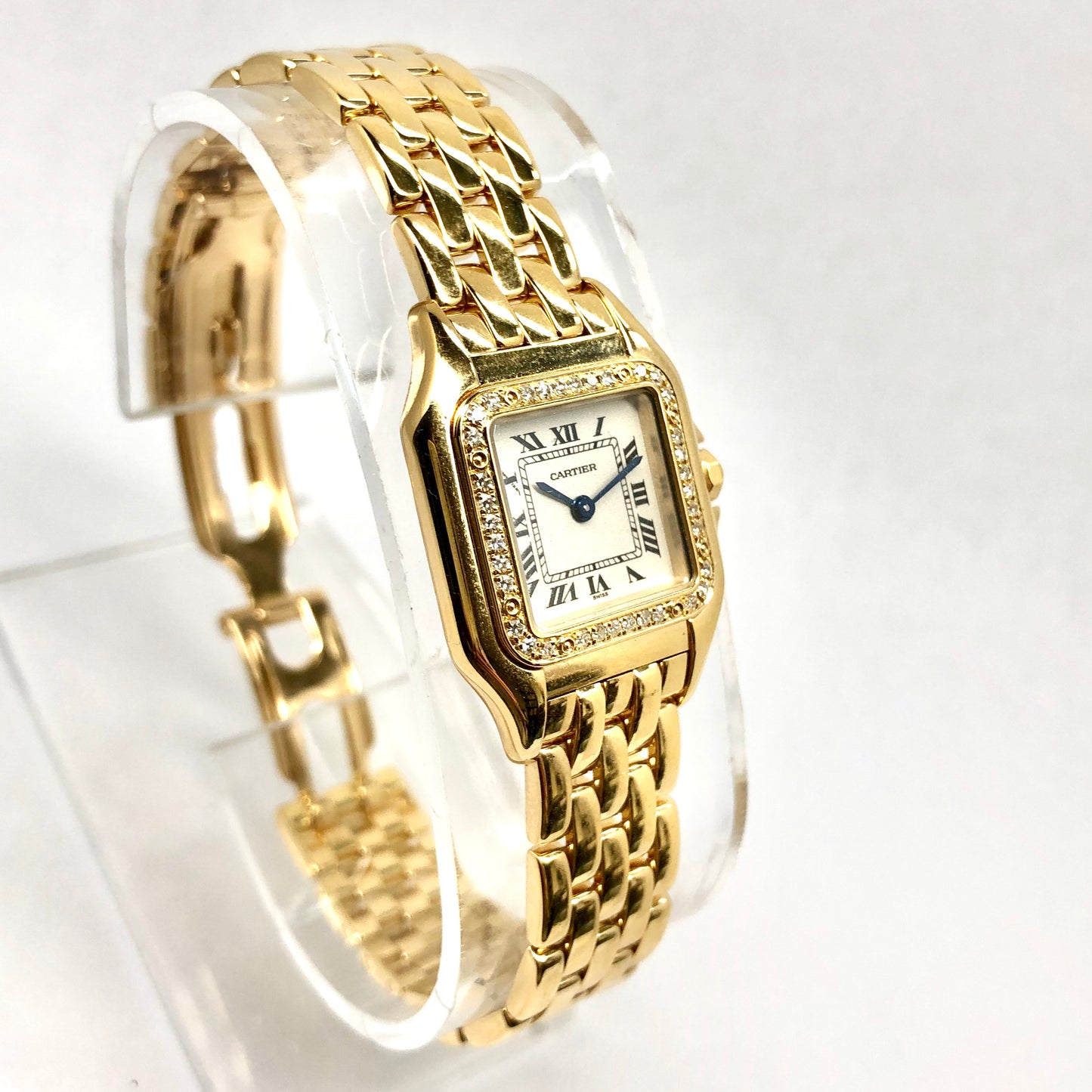 CARTIER PANTHERE 22mm 18K Yellow Gold ~0.4TCW DIAMOND Watch