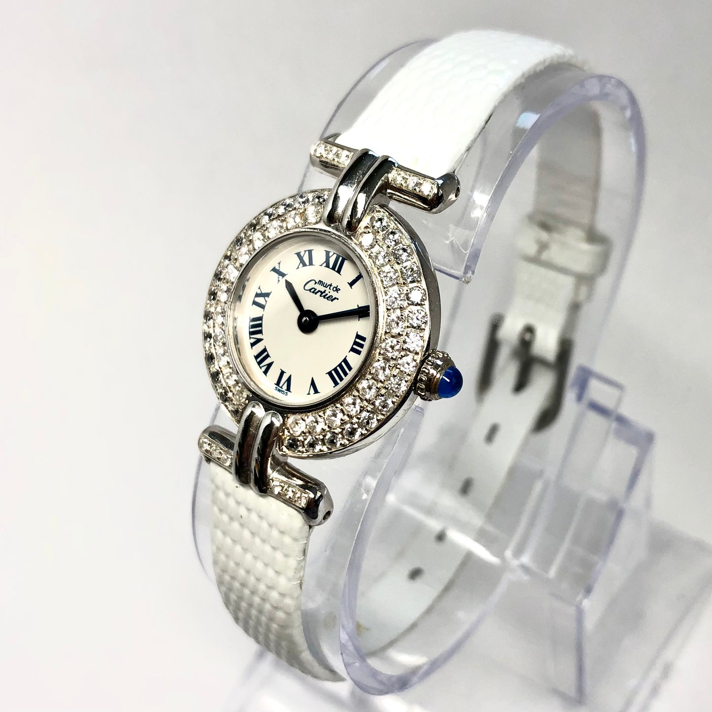 CARTIER COLISÈE Quartz 24mm Silver Diamond Watch