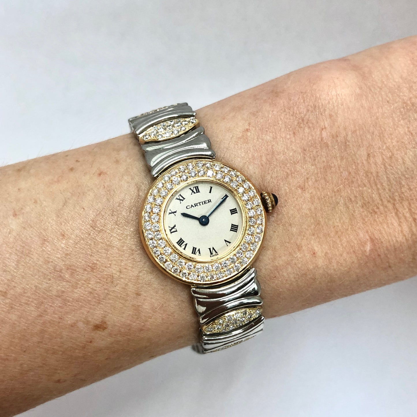 CARTIER COLISÈE Quartz 24mm 2 Tone 1.59TCW DIAMOND Watch