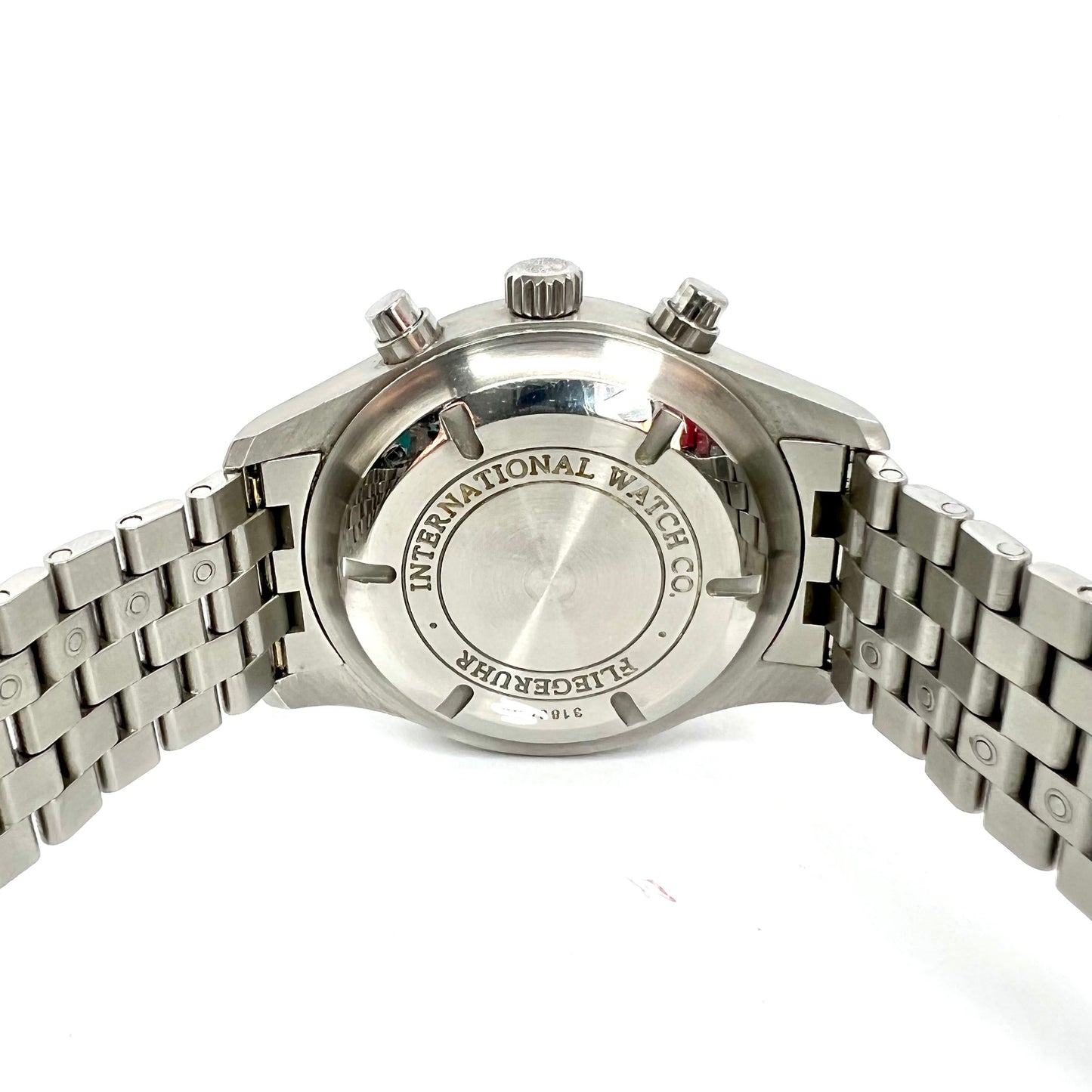 IWC SCHAFFHAUSEN PILOT Chronograph Day Date Automatic 42mm Steel Watch