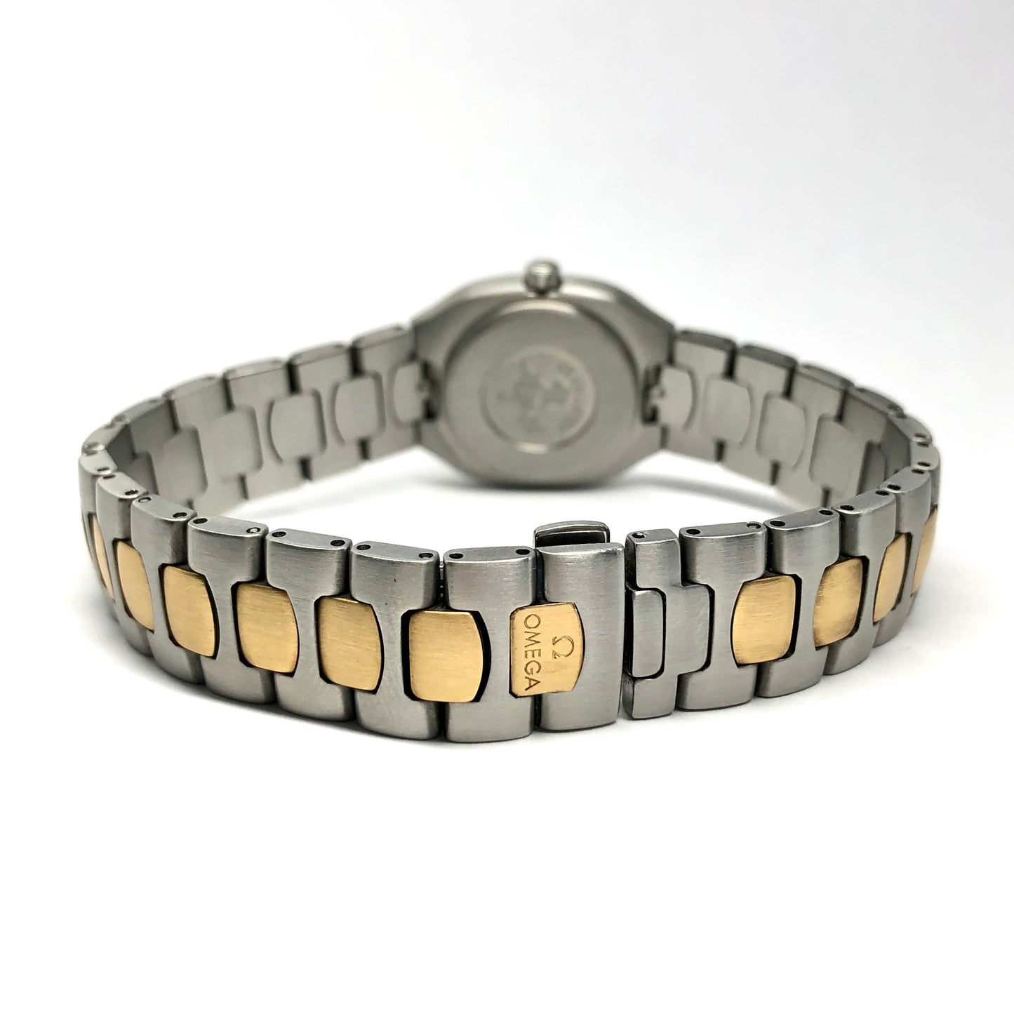 OMEGA SEMASTER POLARIS 2 Tone 23mm Ladies Watch ~0.5TCW Diamonds