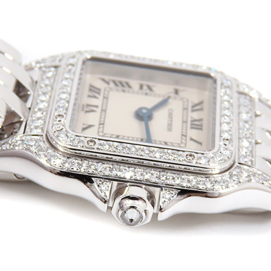 CARTIER PANTHERE 22mm 18K White Gold ~1TCW DIAMOND Watch
