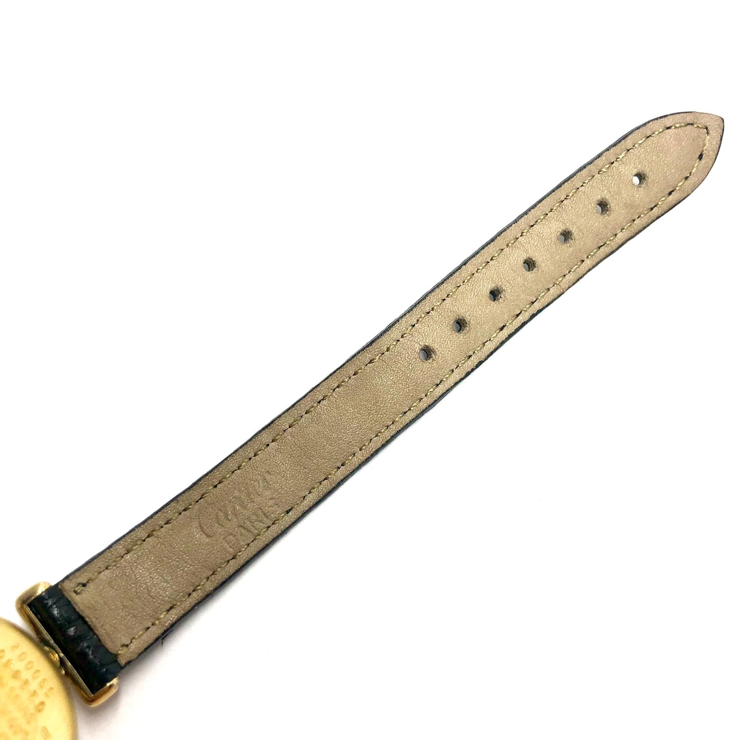 CARTIER VERMEIL COLISÈE 24mm Quartz GoldPlated Silver DIAMOND Watch