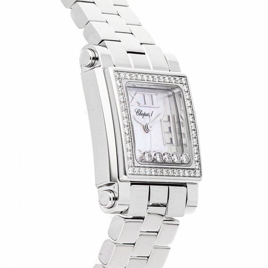 CHOPARD HAPPY SPORT 35mm Steel 5 Floating DIAMOND Watch