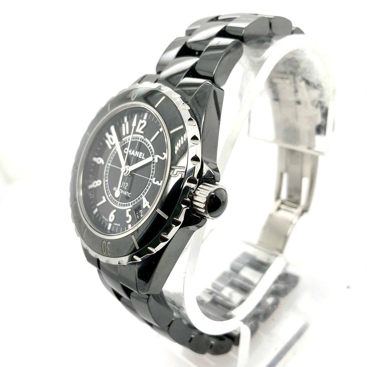 CHANEL J12 Automatic 32mm Black Ceramics & Steel Watch