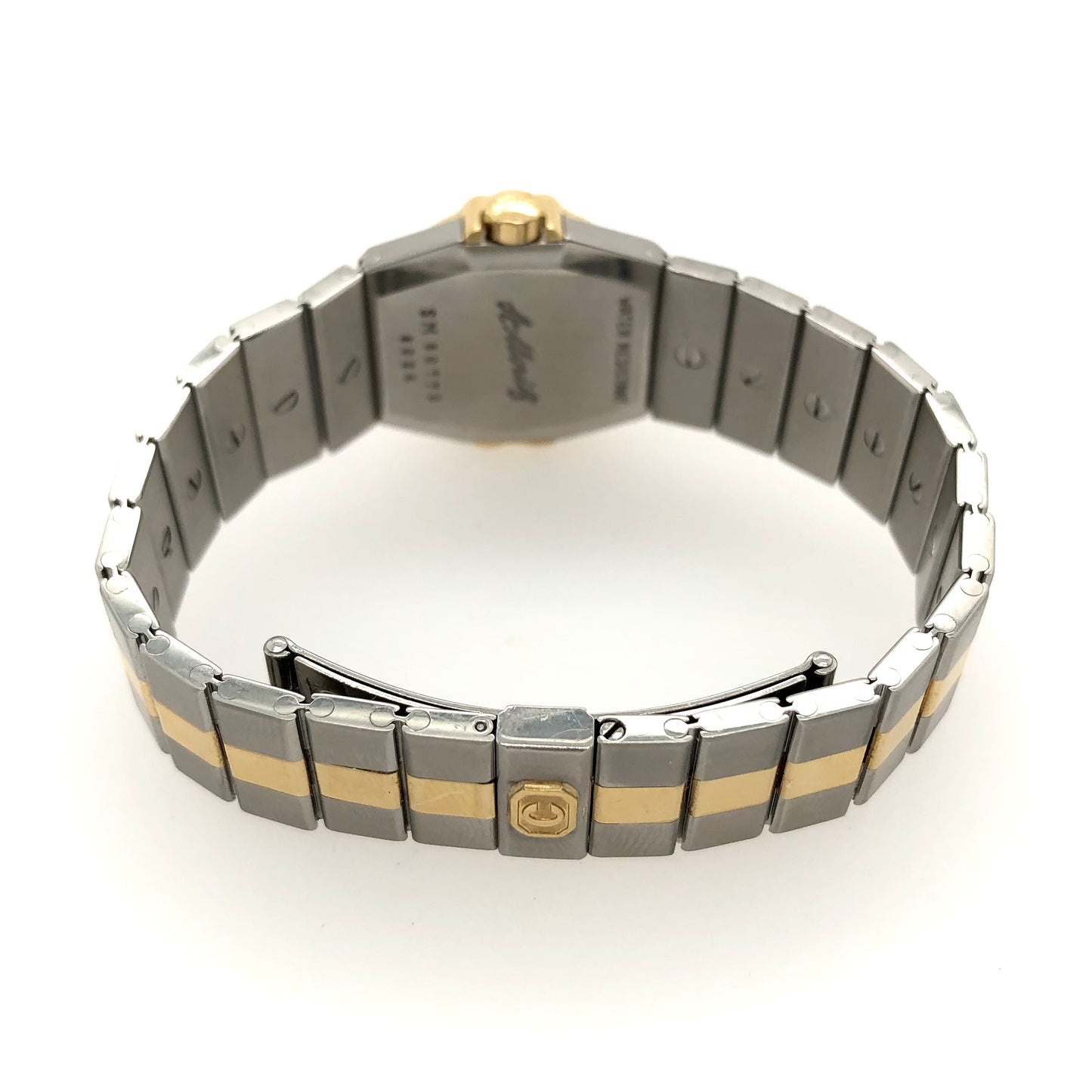 CHOPARD ST. MORITZ Quartz 24mm 18K Yellow Gold & Steel Watch 1.02TCW DIAMOND Bezel