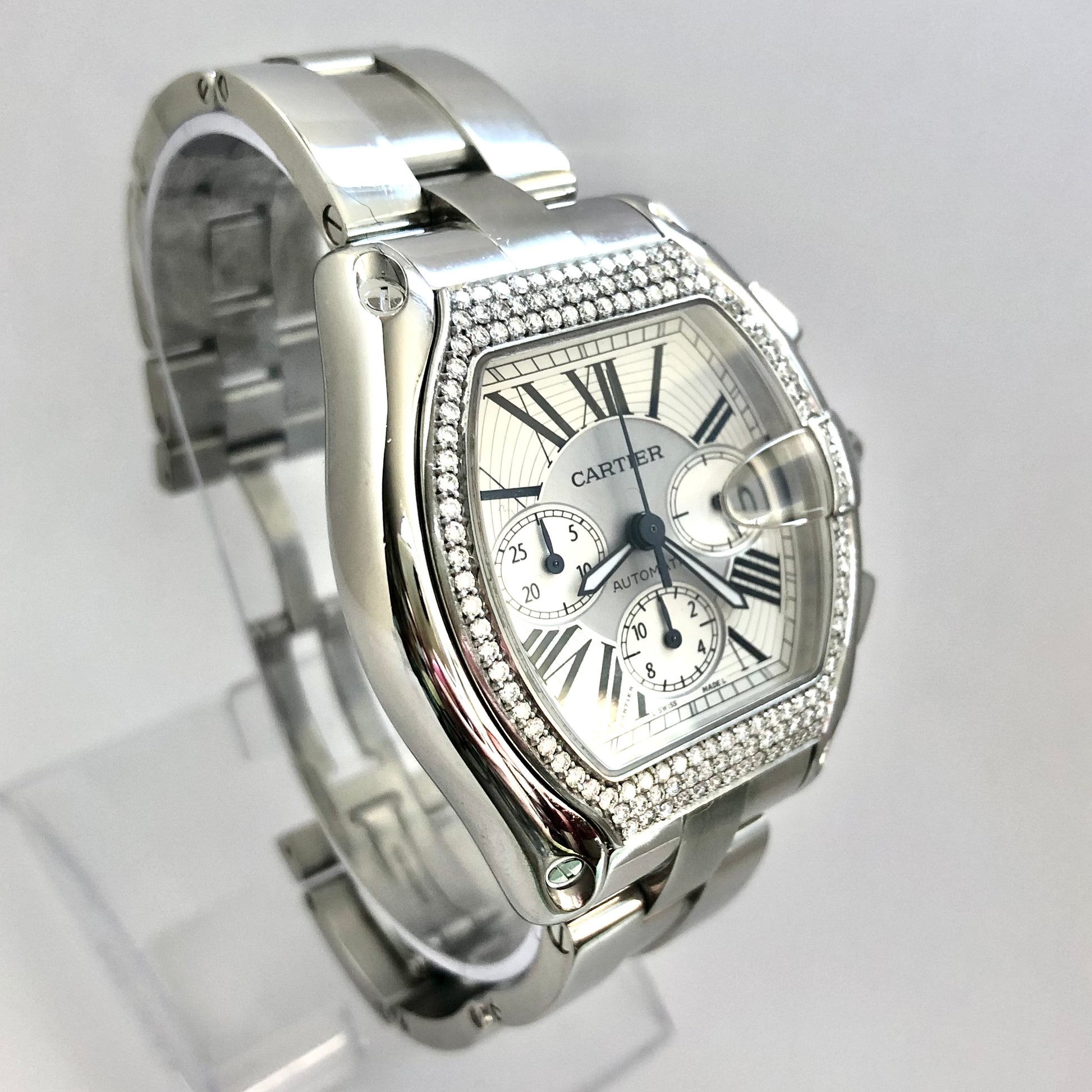 CARTIER ROADSTER Chronograph Diamond Watch