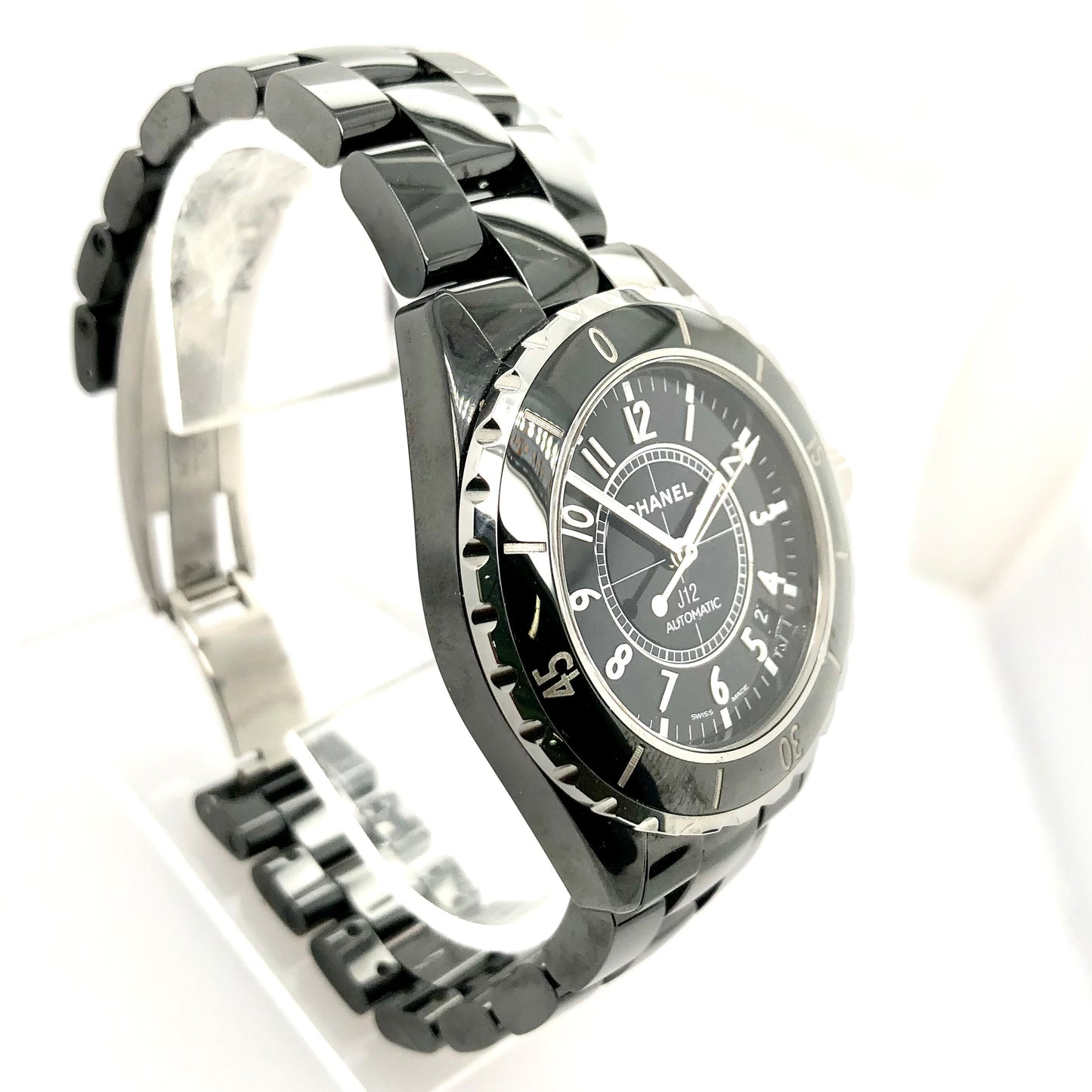 CHANEL J12 Automatic 32mm Black Ceramics & Steel Watch