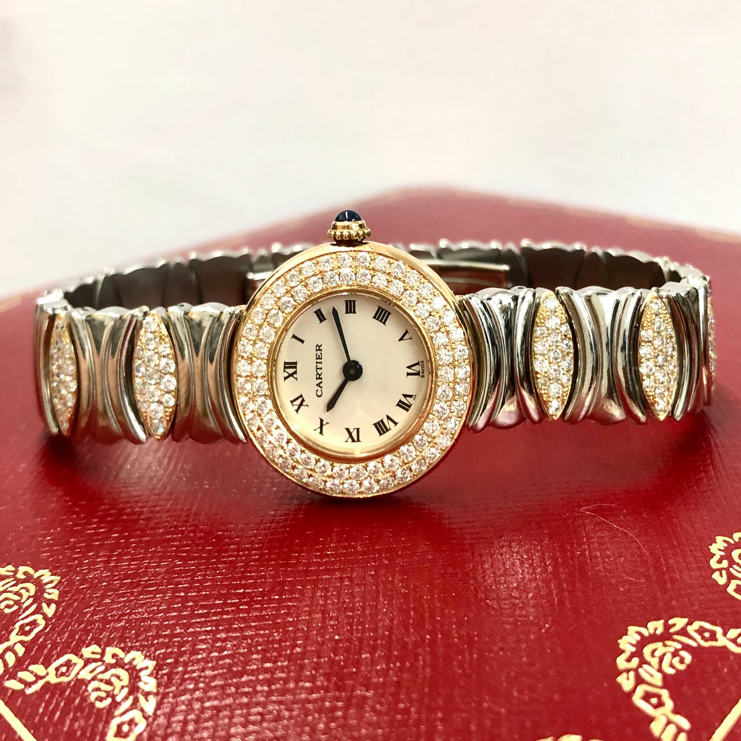 CARTIER COLISÈE Quartz 24mm 2 Tone 1.59TCW DIAMOND Watch