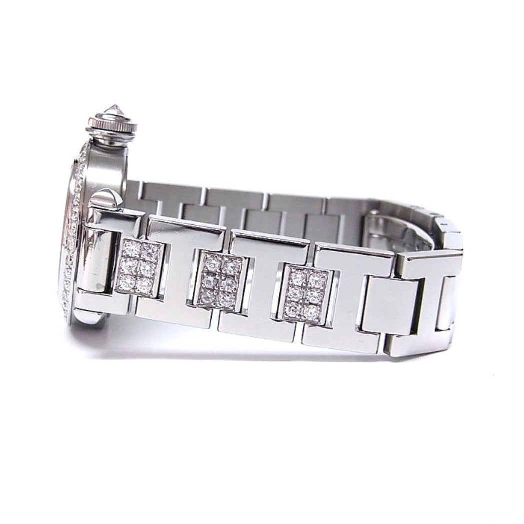 CARTIER PASHA Quartz 27mm Steel DIAMOND Watch