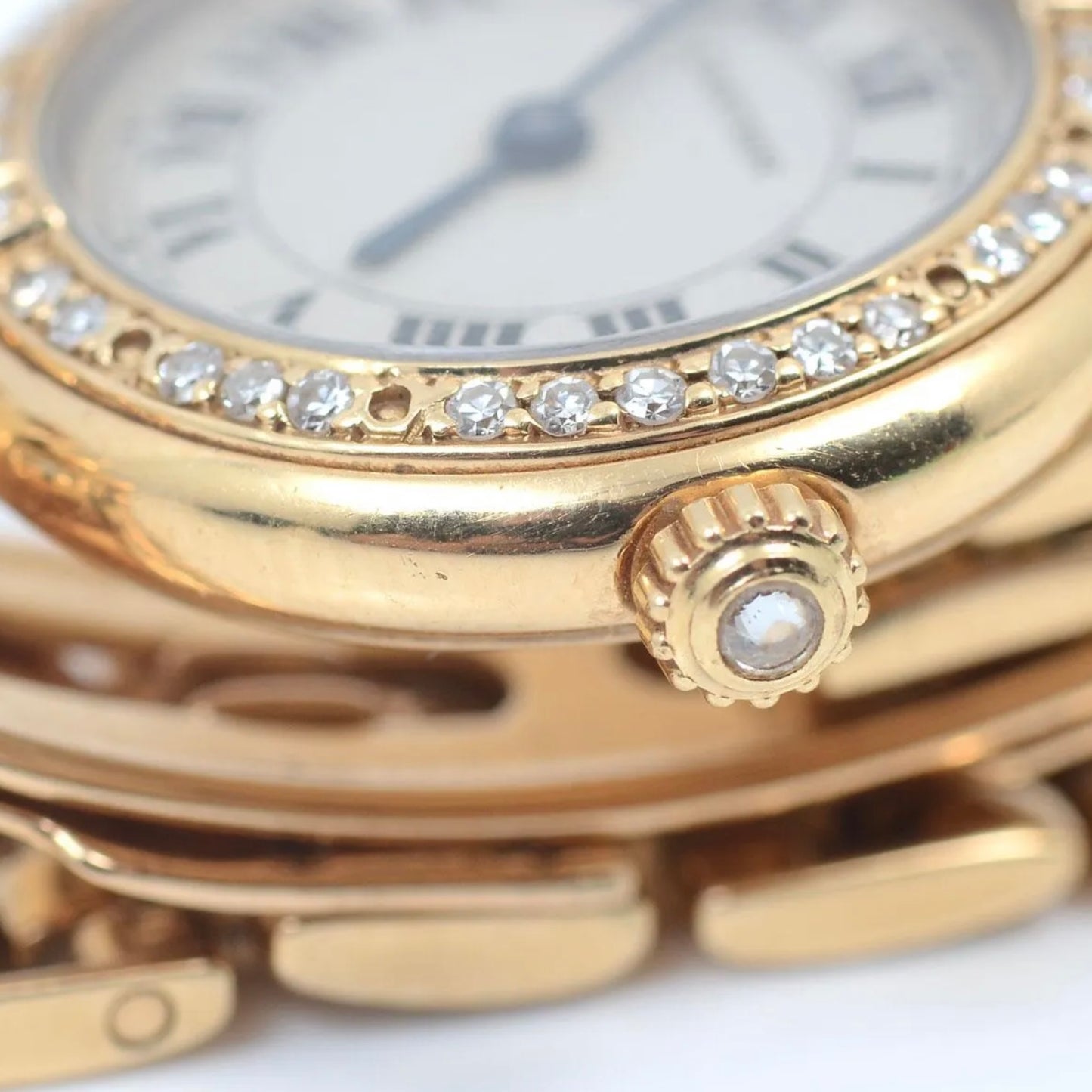 CARTIER PANTHERE VENDOME 23mm 18K Yellow Gold & Watch Diamond Bezel & Bracelet