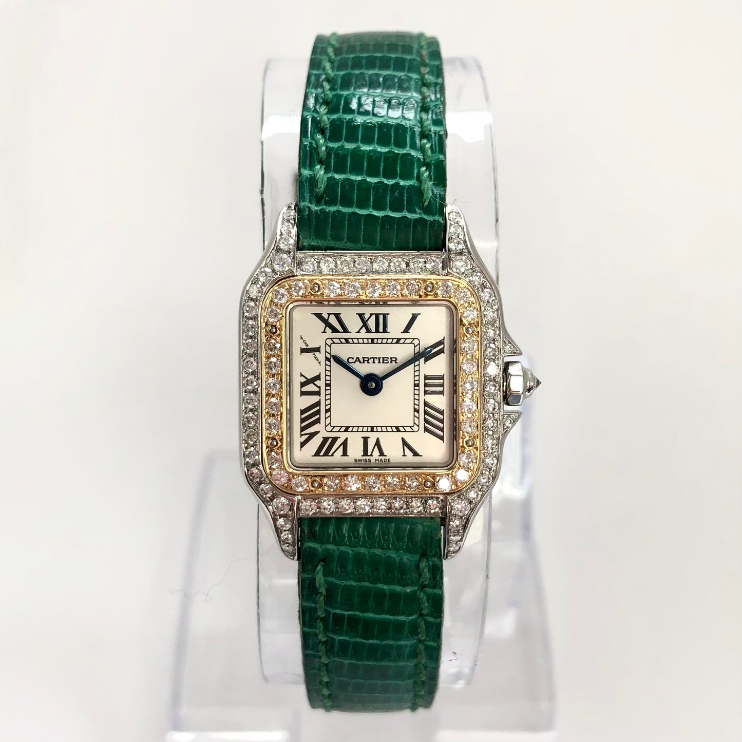 CARTIER PANTHERE 23mm Quartz 2 Tone 0.88TCW DIAMOND Watch