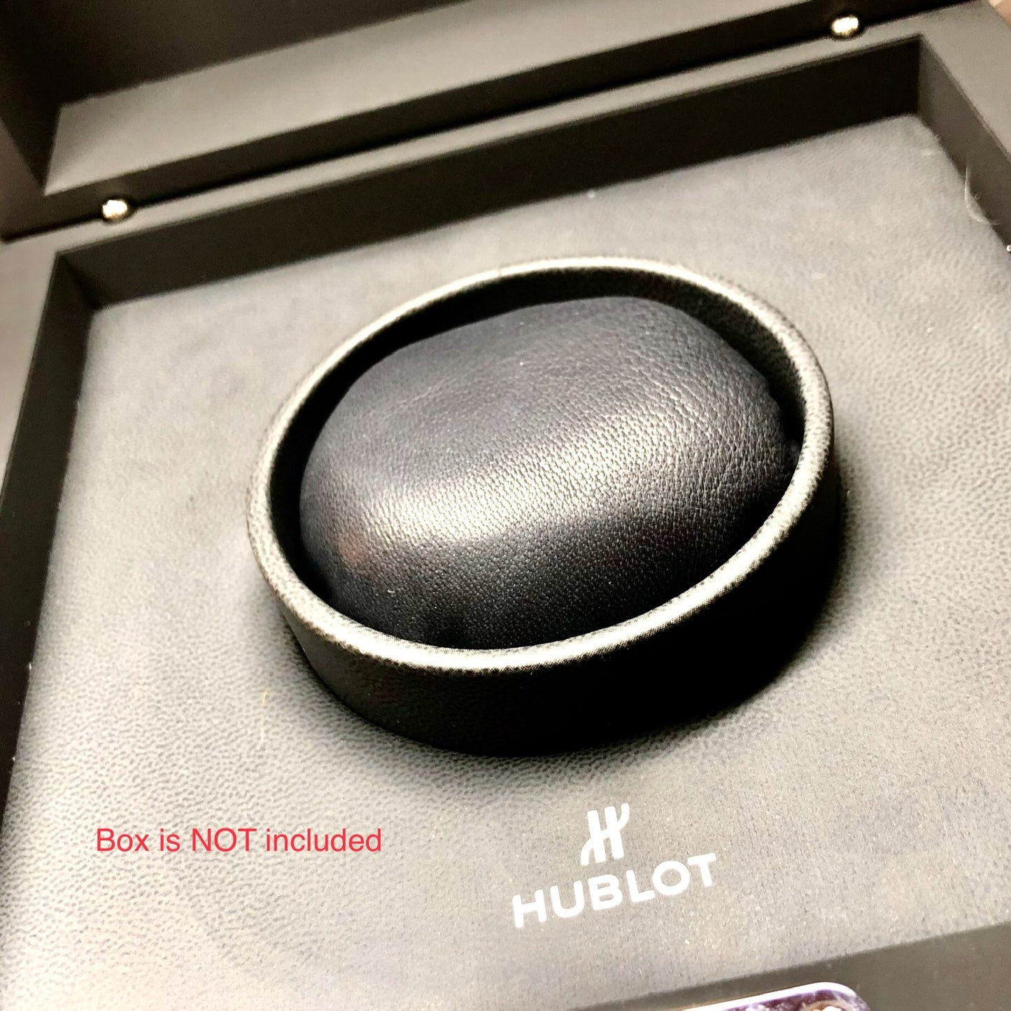 NEW Black Soft Genuine Leather PILLOW CUSHION fits HUBLOT Box