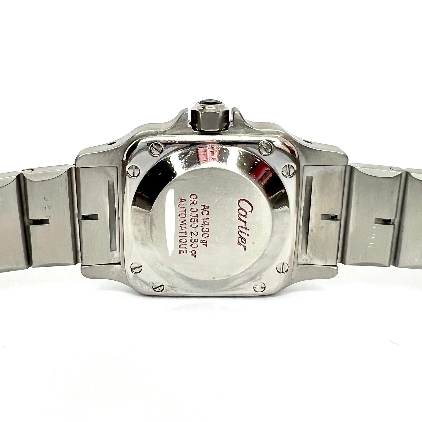 CARTIER SANTOS GALBEE 24mm Automatic 2 Tone 0.69TCW Diamond Watch