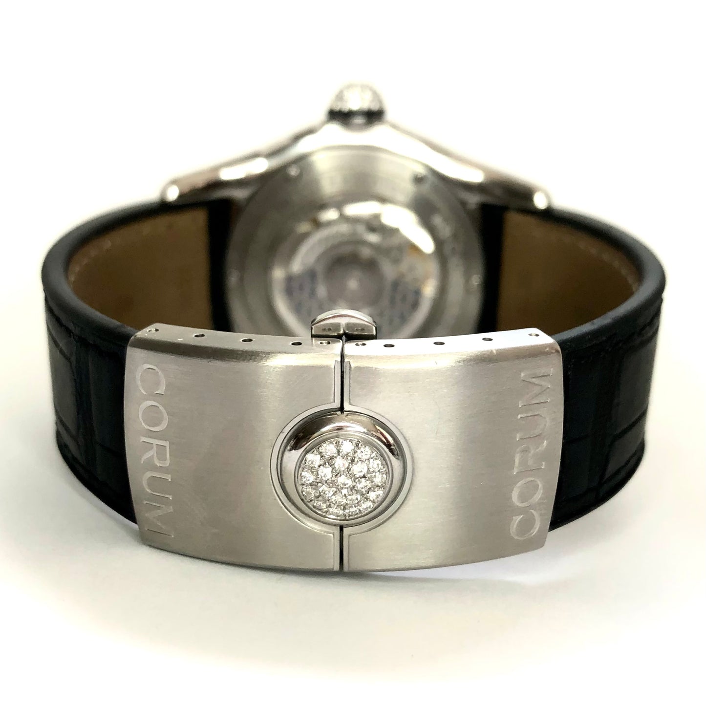 CORUM BUBBLE COSINO Automatic 45mm Steel 1.85TCW Diamond Watch