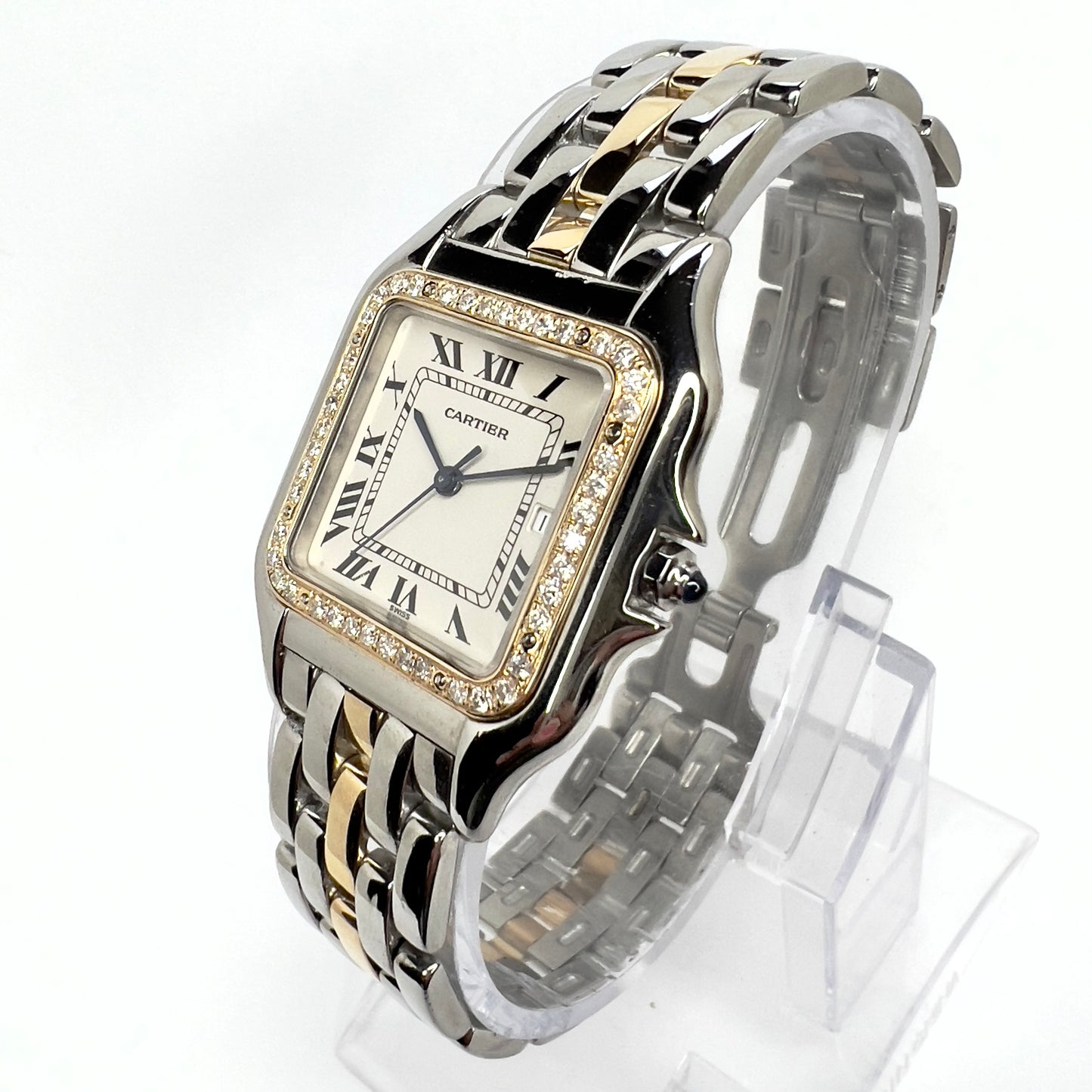 CARTIER PANTHERE Quartz 29mm 1 Row Gold 0.56TCW DIAMOND Watch