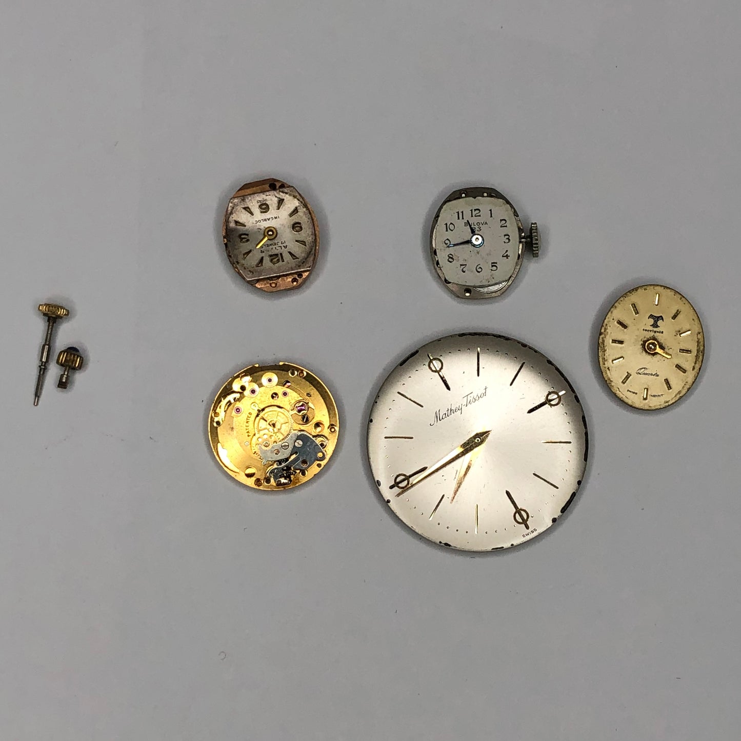 Movements with Dials Blancpain, Mathey Tissot, Bulova etc