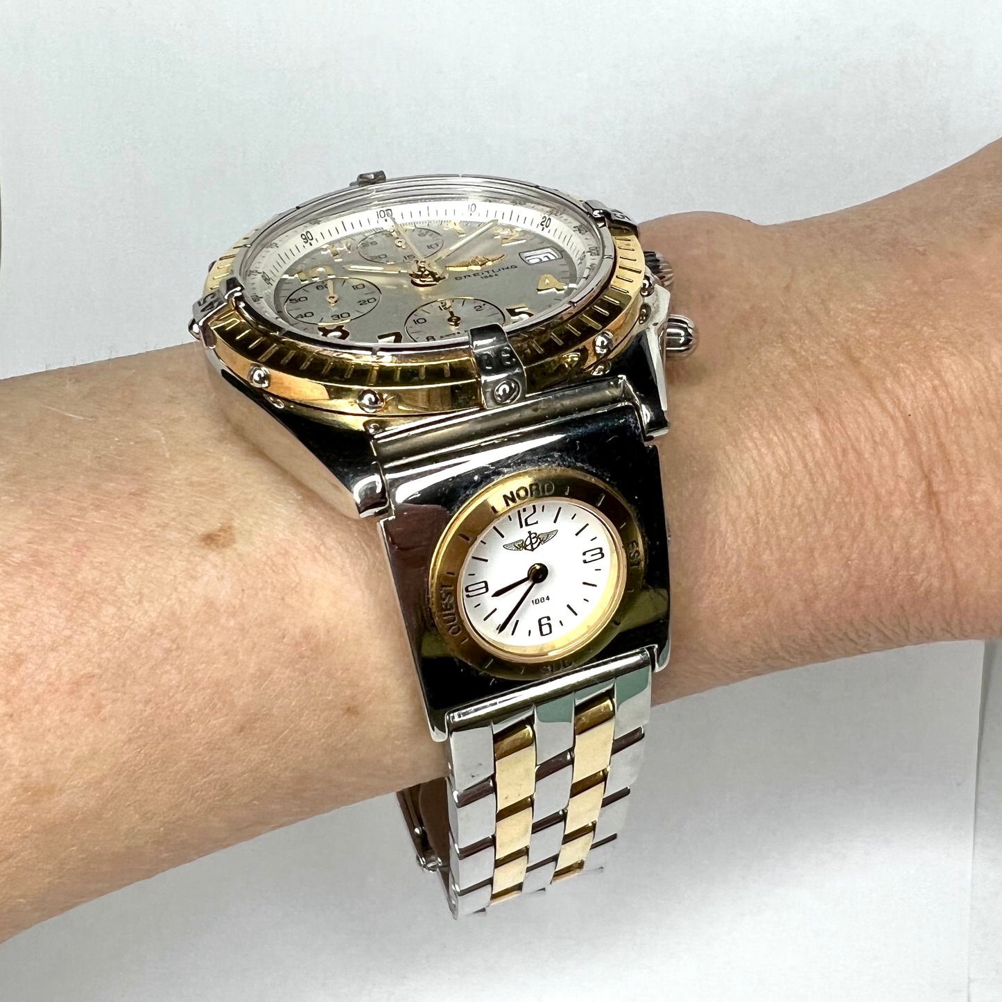 BREITLING CHRONOMAT UTC 40mm Automatic 2 Tone Watch