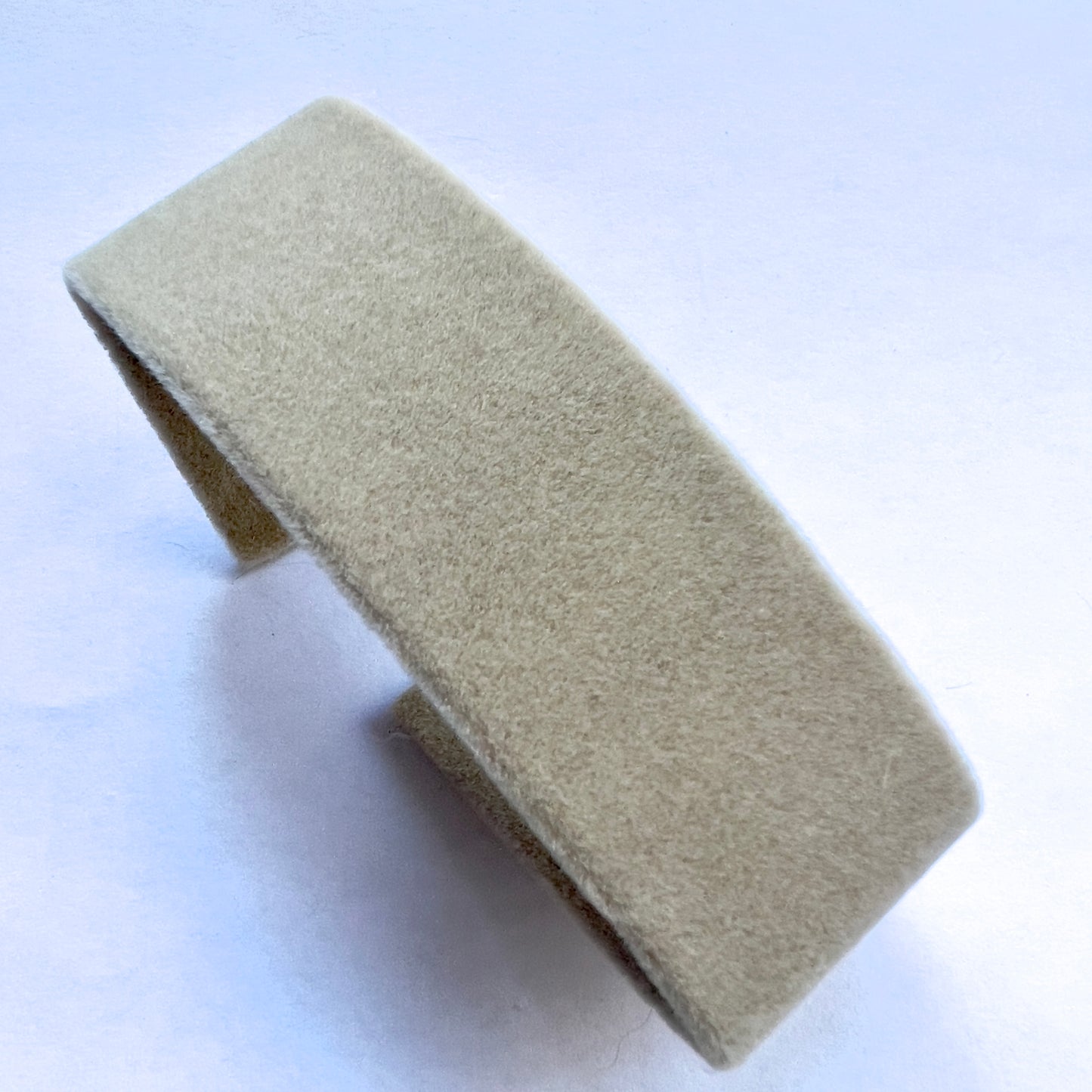 Beige Velvet Bendable Holder for Patek Philippe or Other Boxes