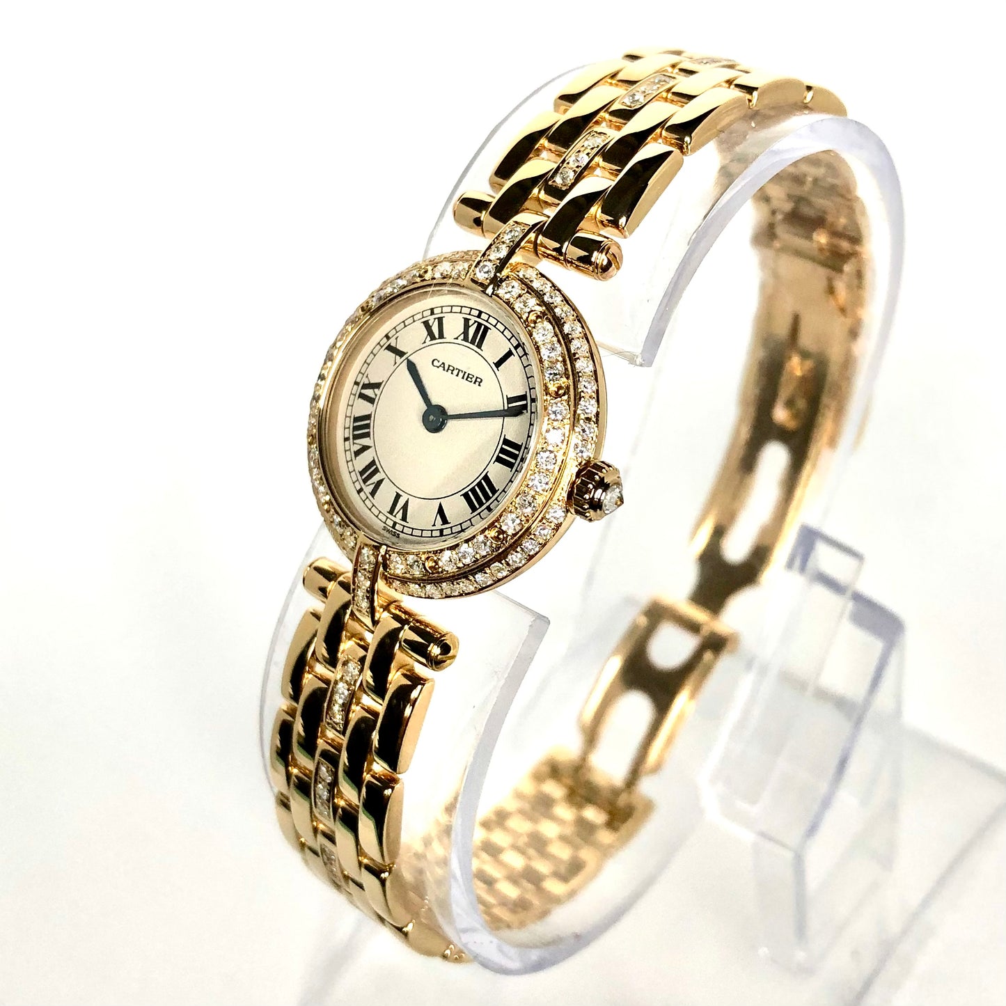 CARTIER PANTHERE VENDOME 24mm 18K Yellow Gold Diamond Watch