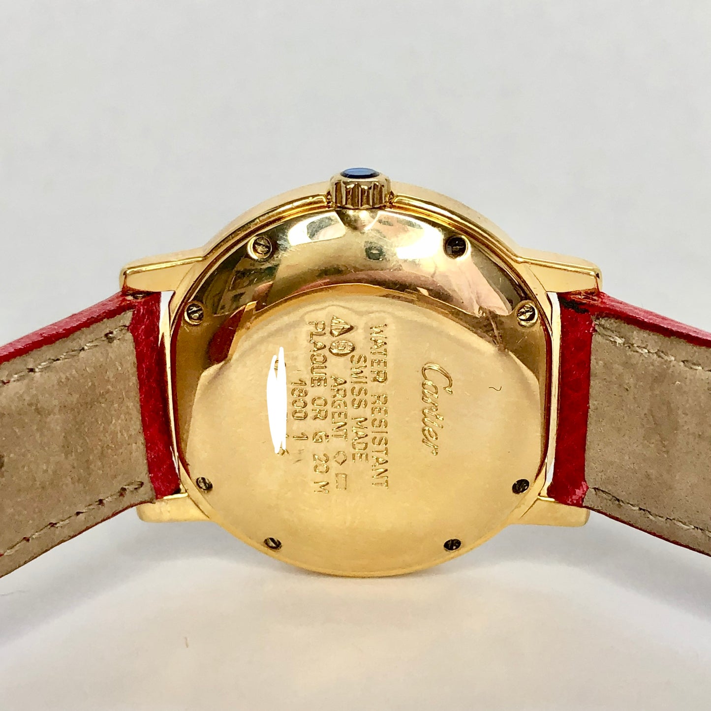 CARTIER RONDE 32mm Quartz GP Silver ~1.88TCW DIAMONDS Watch