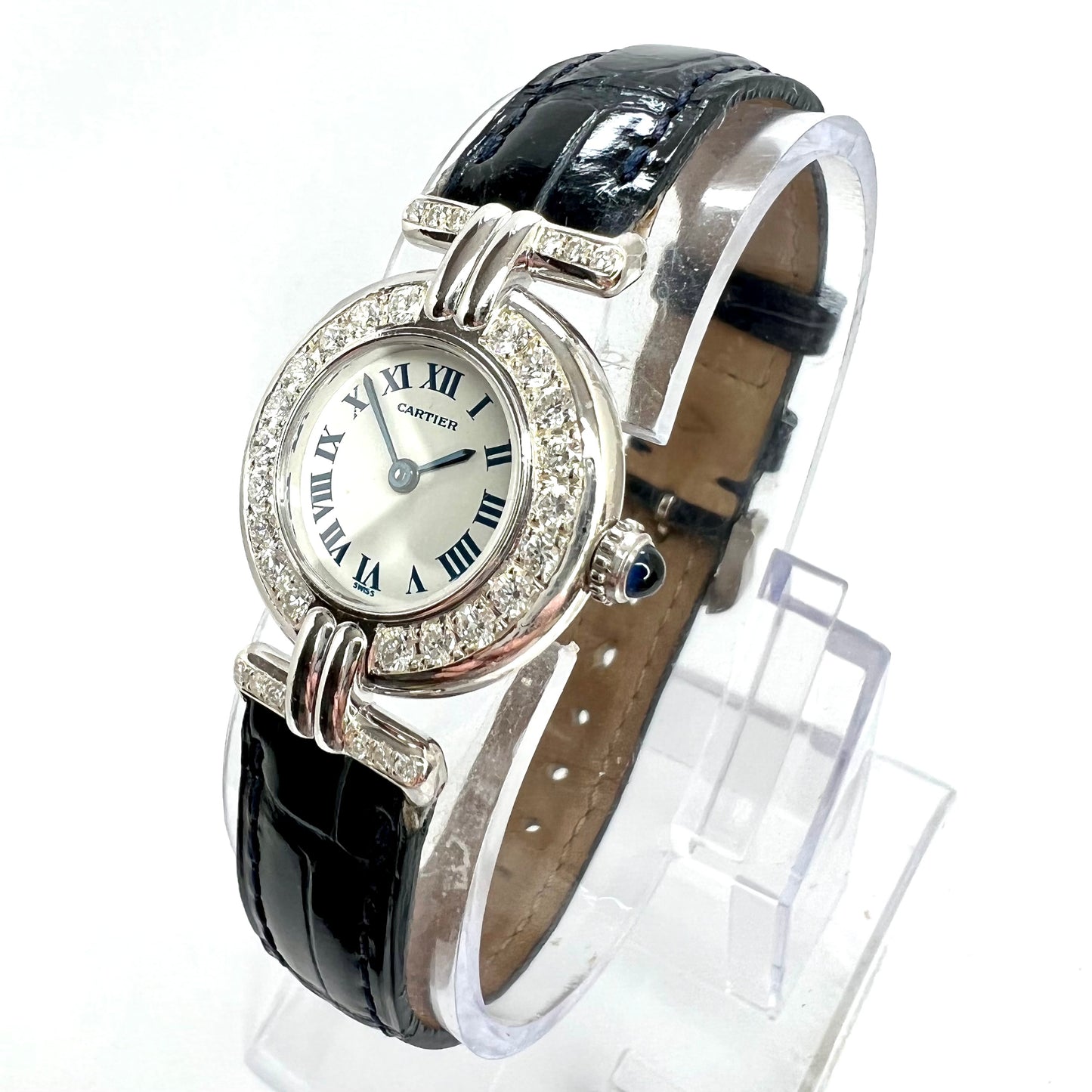 CARTIER COLISÈE Quartz 24mm Silver 0.61TCW Diamond Watch