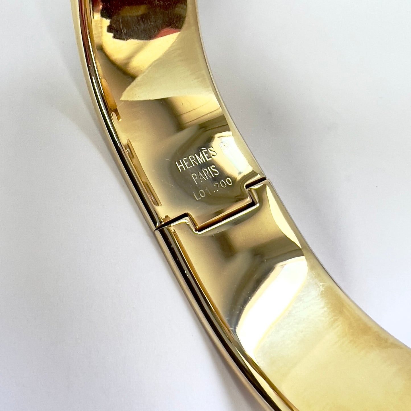 HERMÈS LOQUET 18K Gold-Plated Bracelet Watch w/ Multi-Color SAPPHIRES & DIAMONDS