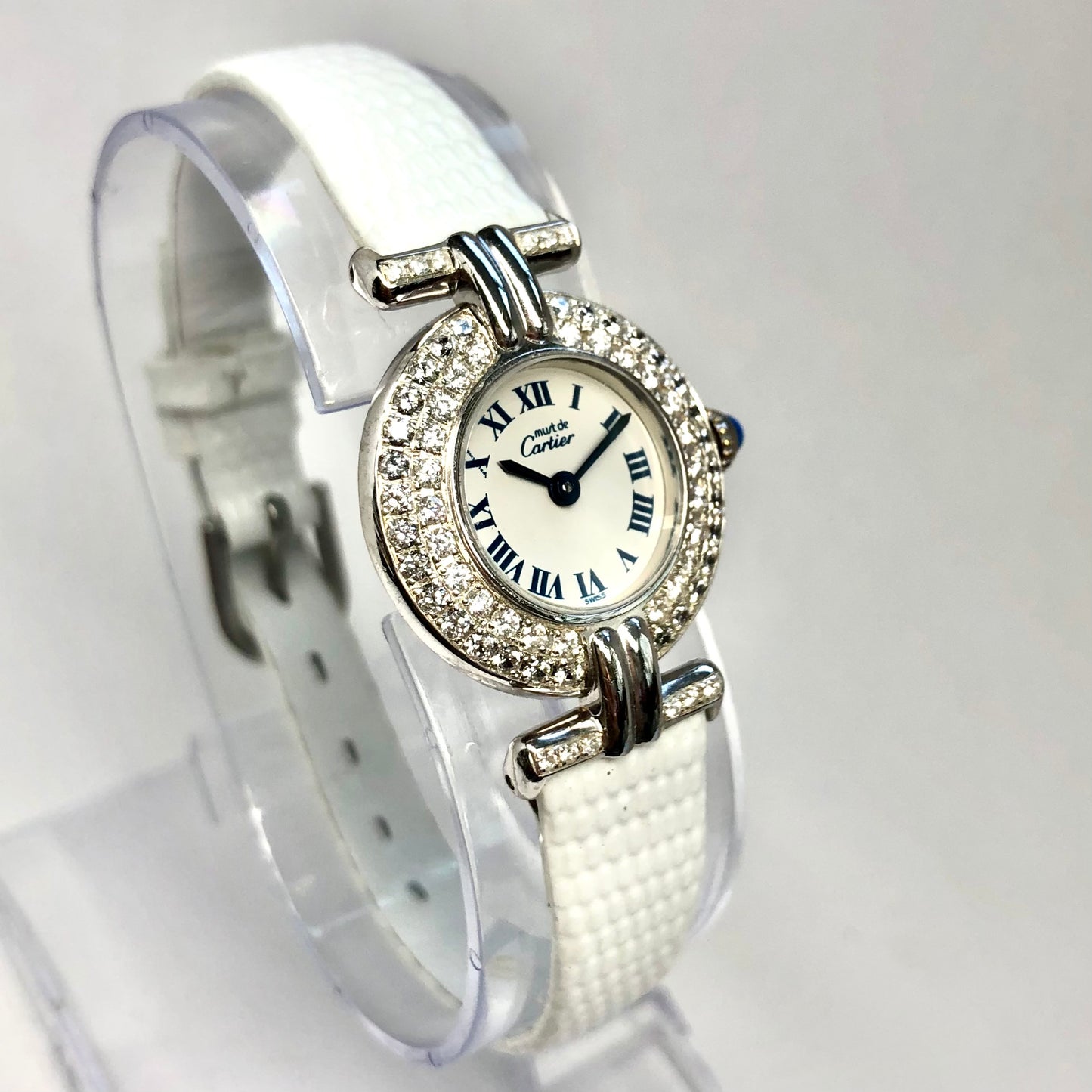 CARTIER COLISÈE Quartz 24mm Silver Diamond Watch