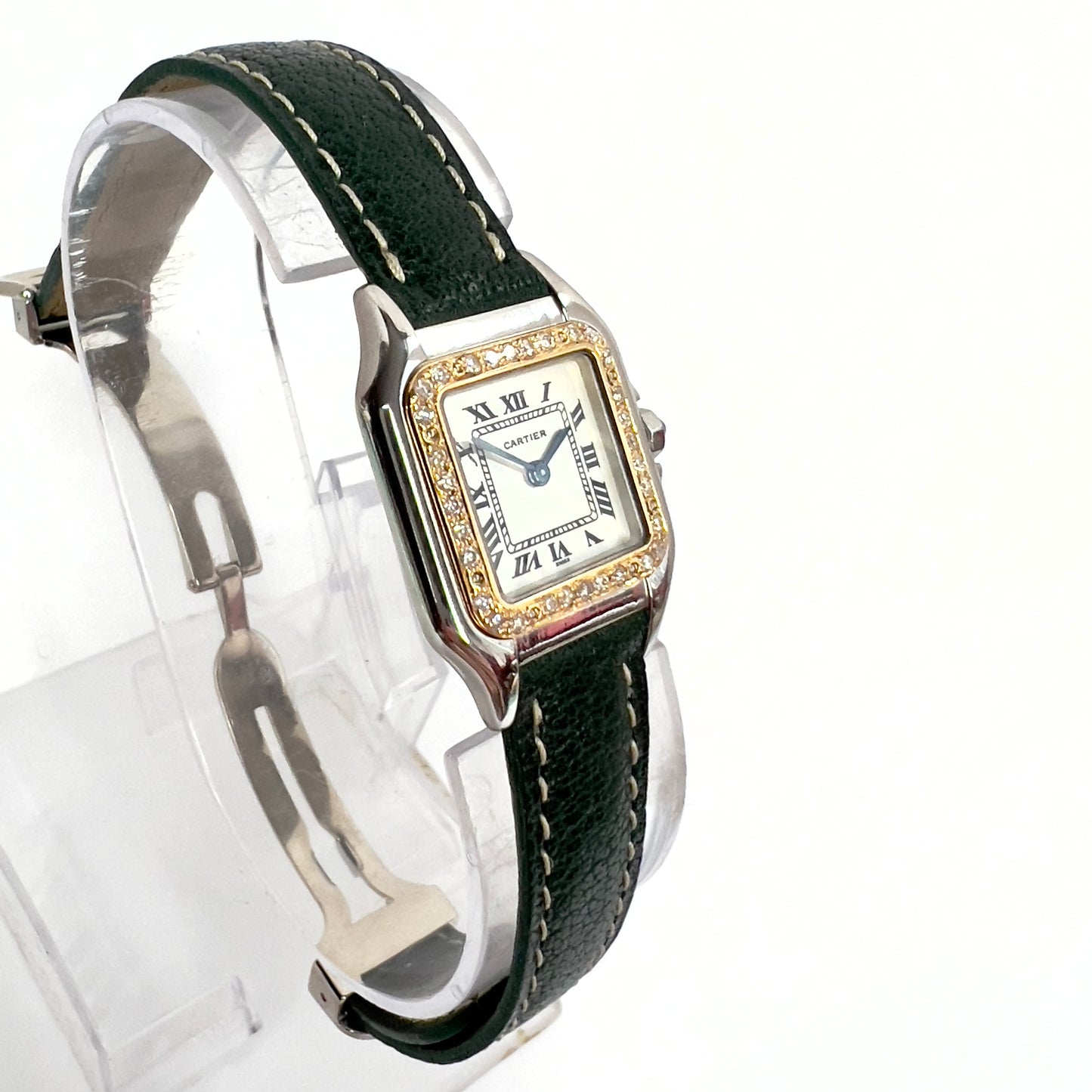 CARTIER PANTHERE 23mm Quartz 2 Tone 0.32TCW DIAMOND Watch