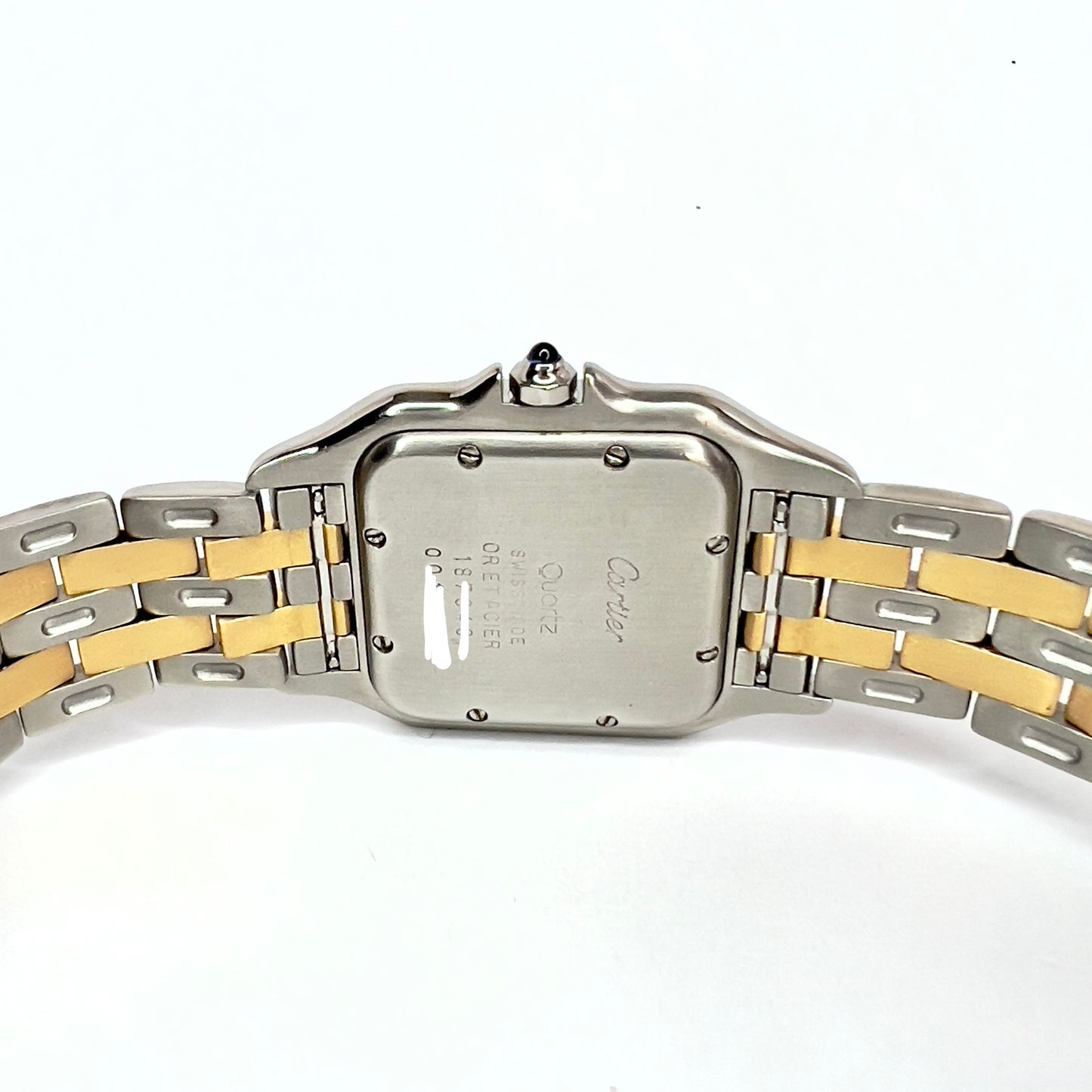 CARTIER PANTHERE 27mm 2 Row Gold Quartz 3.5TCW DIAMOND Watch