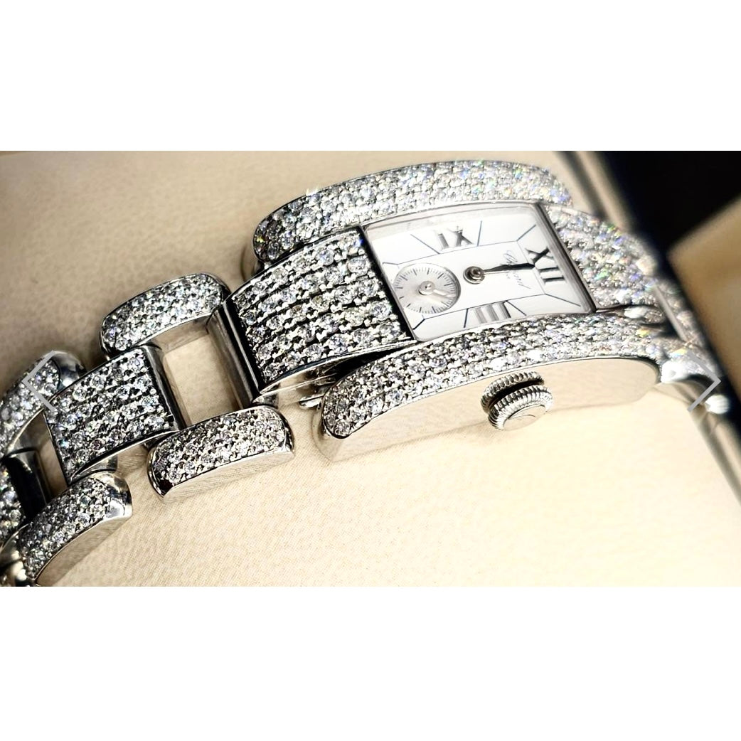 CHOPARD LA STRADA Quartz 23mm Steel 6.5TCW Diamond Watch