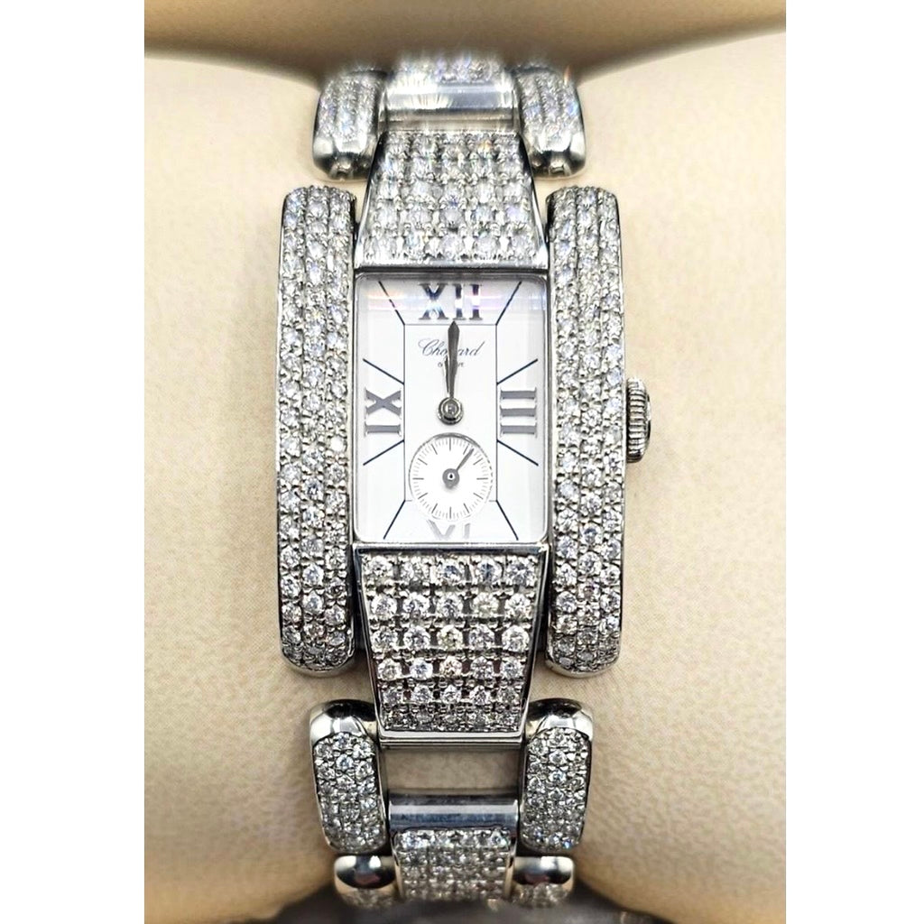 CHOPARD LA STRADA Quartz 23mm Steel 6.5TCW Diamond Watch | NATILUXIA