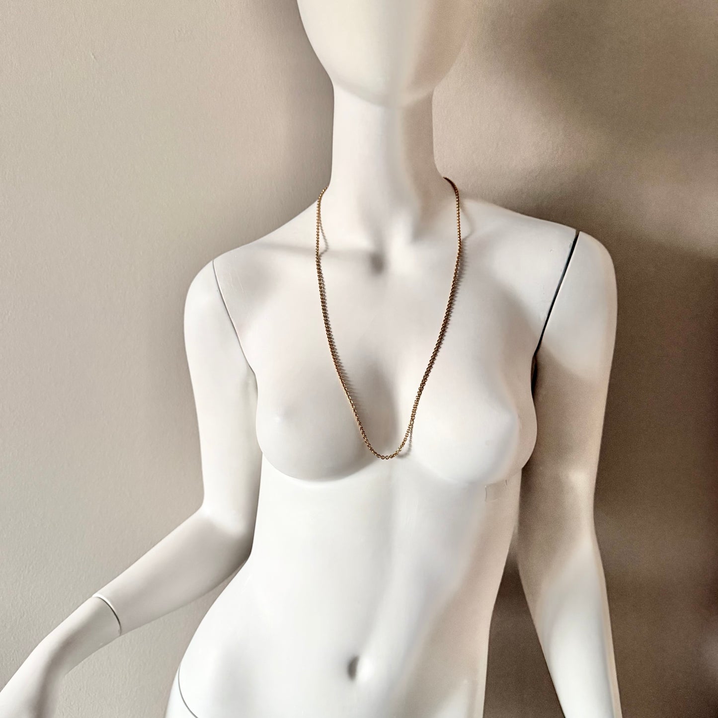 Authentic Pre Owned TRIFARI Yellow Gold Plated Chain 29.75 inches long