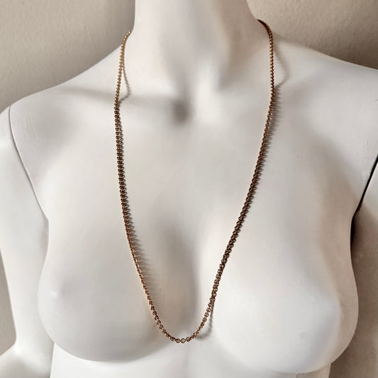 Authentic Pre Owned TRIFARI Yellow Gold Plated Chain 29.75 inches long