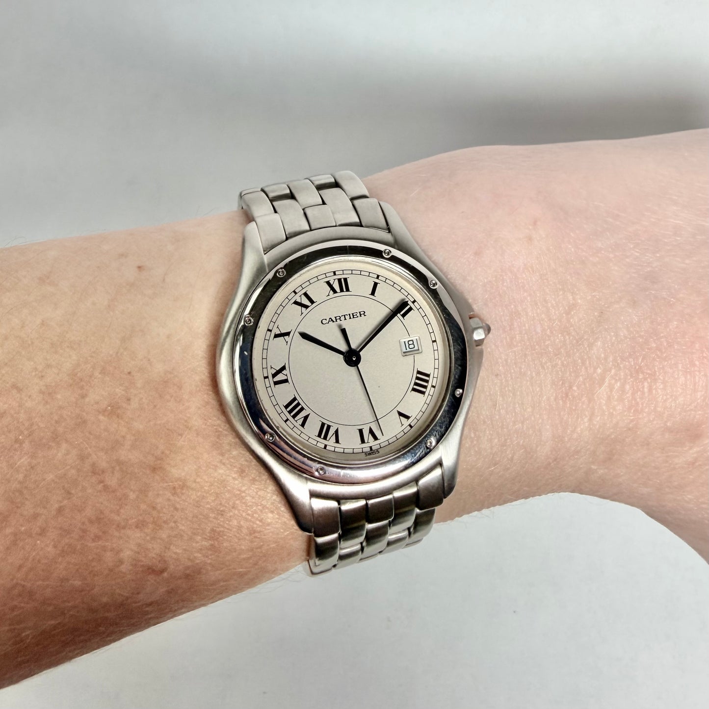 CARTIER PANTHERE COUGAR Quartz 32mm Steel Watch