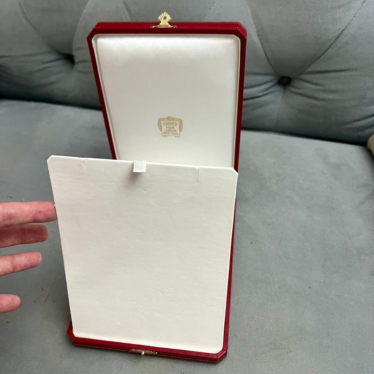 CARTIER Necklace Box 8x6x1.5 inches