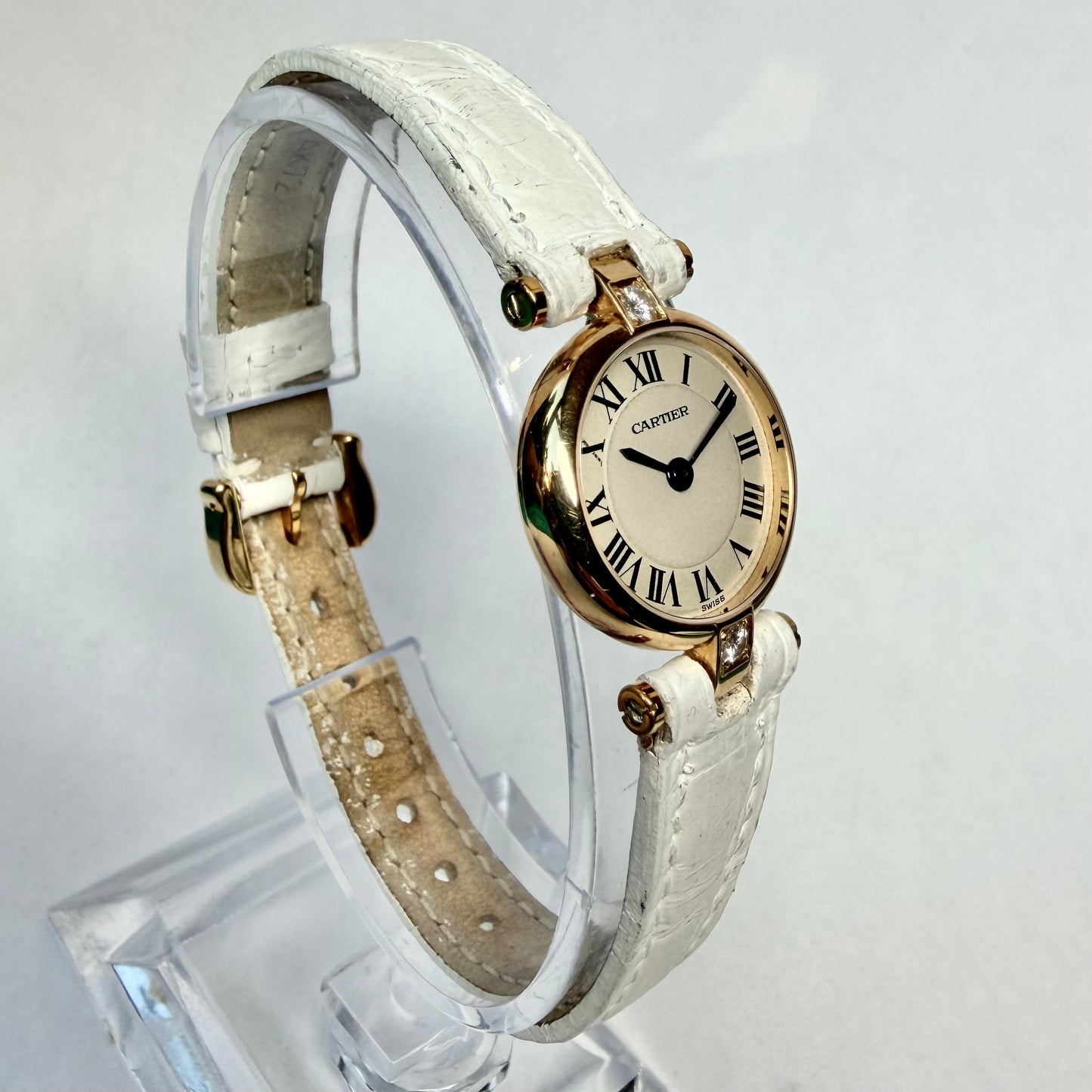 CARTIER COLISEE VENDOME Quartz 19.50mm 18K Yellow Gold 0.15TCW Factory Diamonds Watch