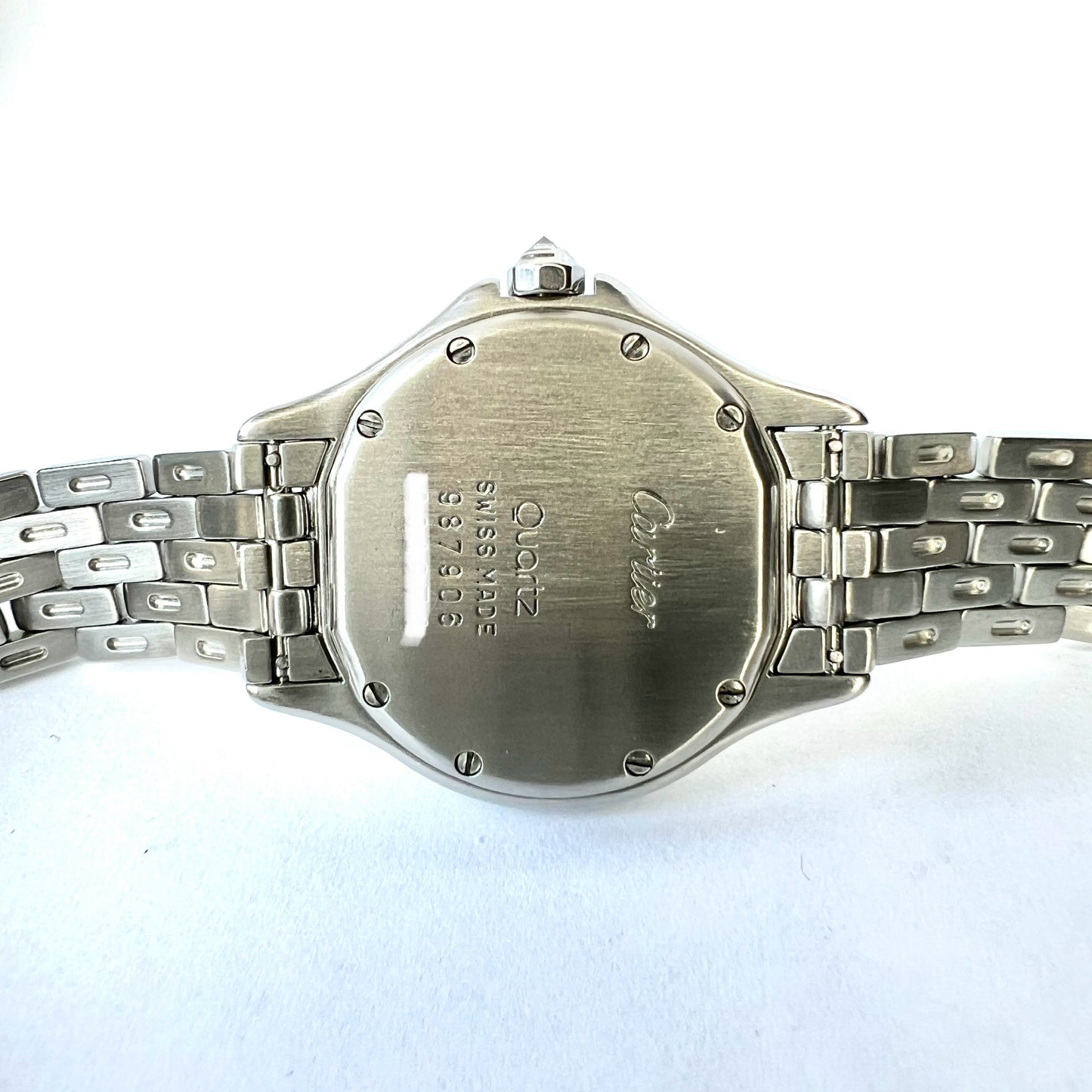 CARTIER PANTHERE COUGAR Quartz 27mm Steel ~1TCW Diamond Watch