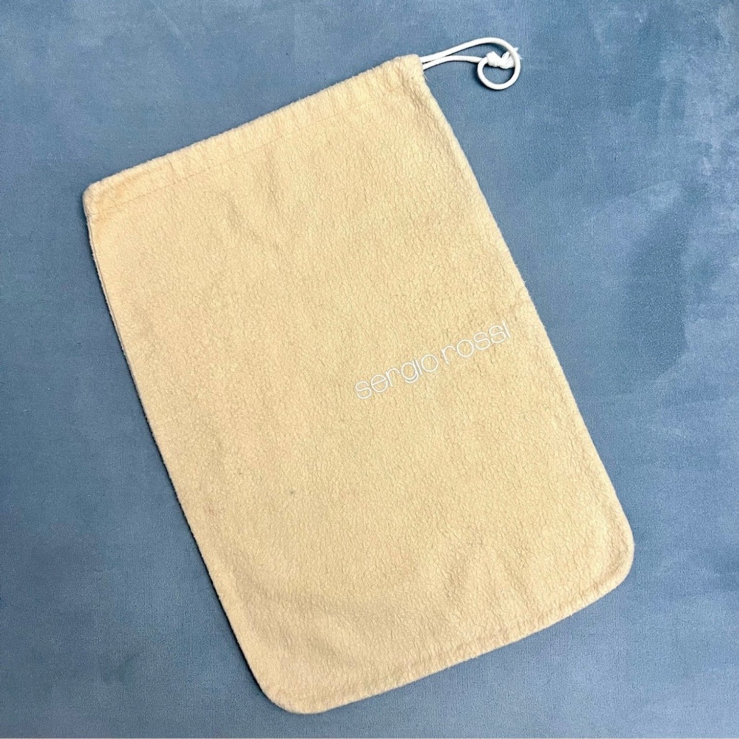 SERGIO ROSSI String Tan Dust Bag 13.5x9.5 inches