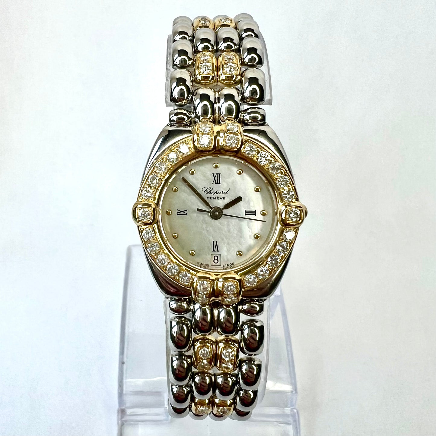 CHOPARD GSTAAD Quartz 24mm 2 Tone 1.52TCW DIAMOND Watch